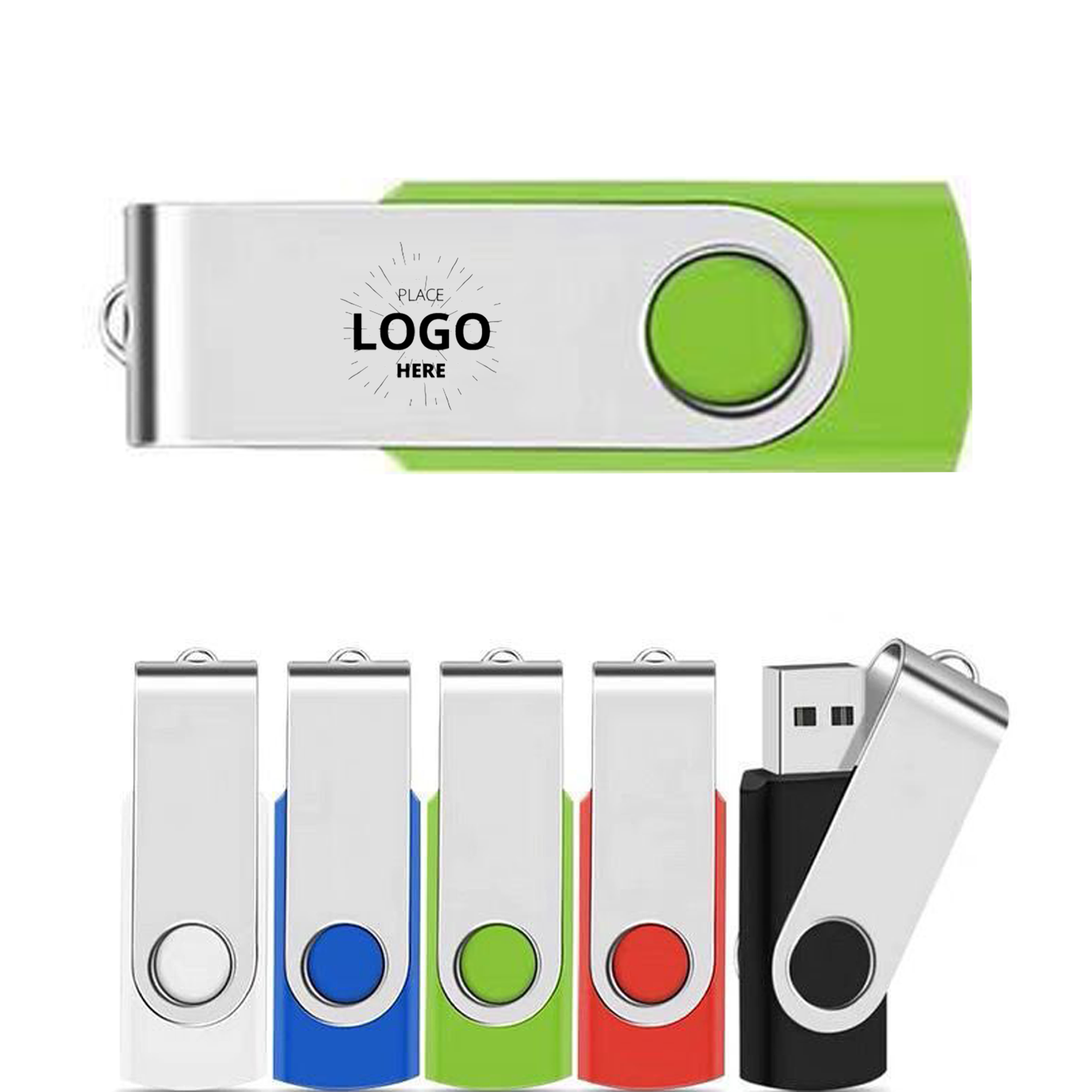 Metal Rotating USB Drive 6