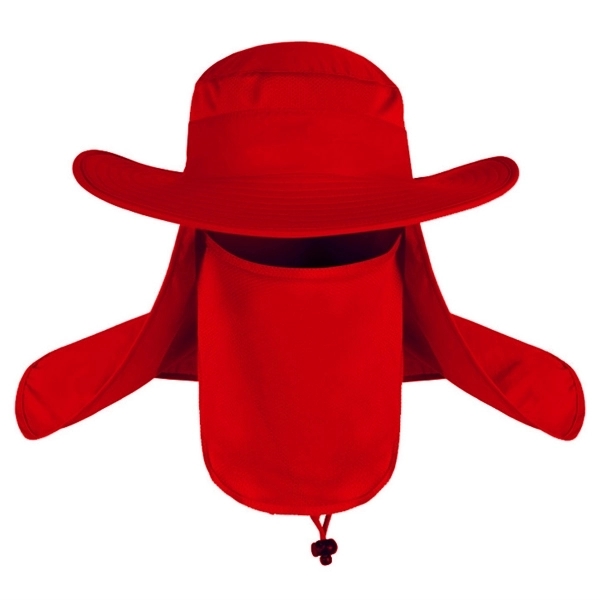 Sun Cap with Removable Flap 2