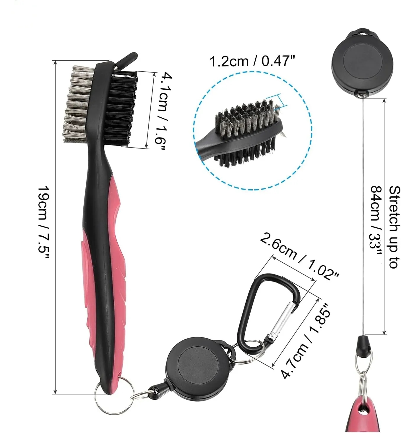 Golf Brush and Club Groove Cleaner 2