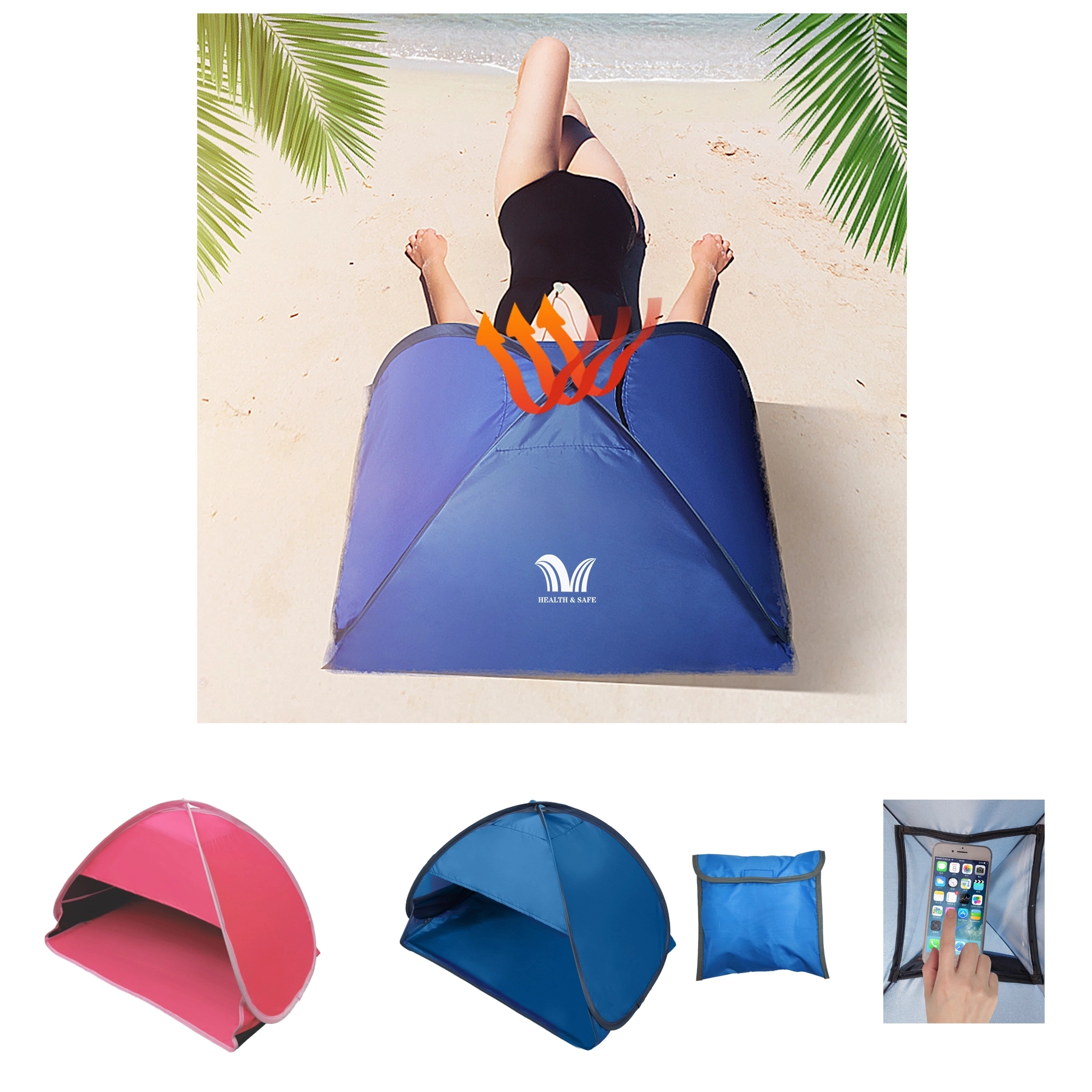 Automatic Pop Up Beach Tent Sun Shelter Beachpod 4