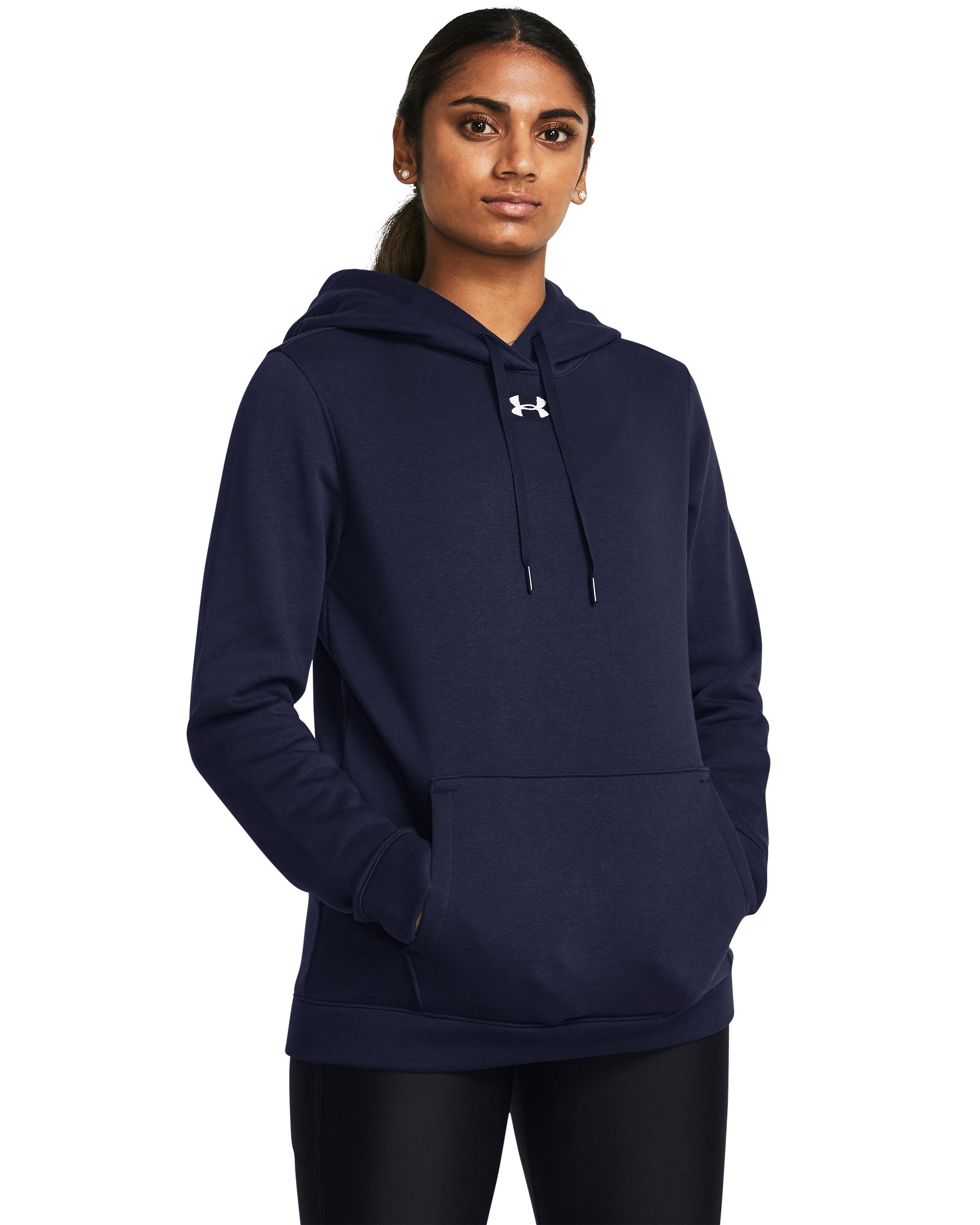 UA Hustle Fleece Women's Hoodie, custom hoodie or sweatshirt with logo imprint 18