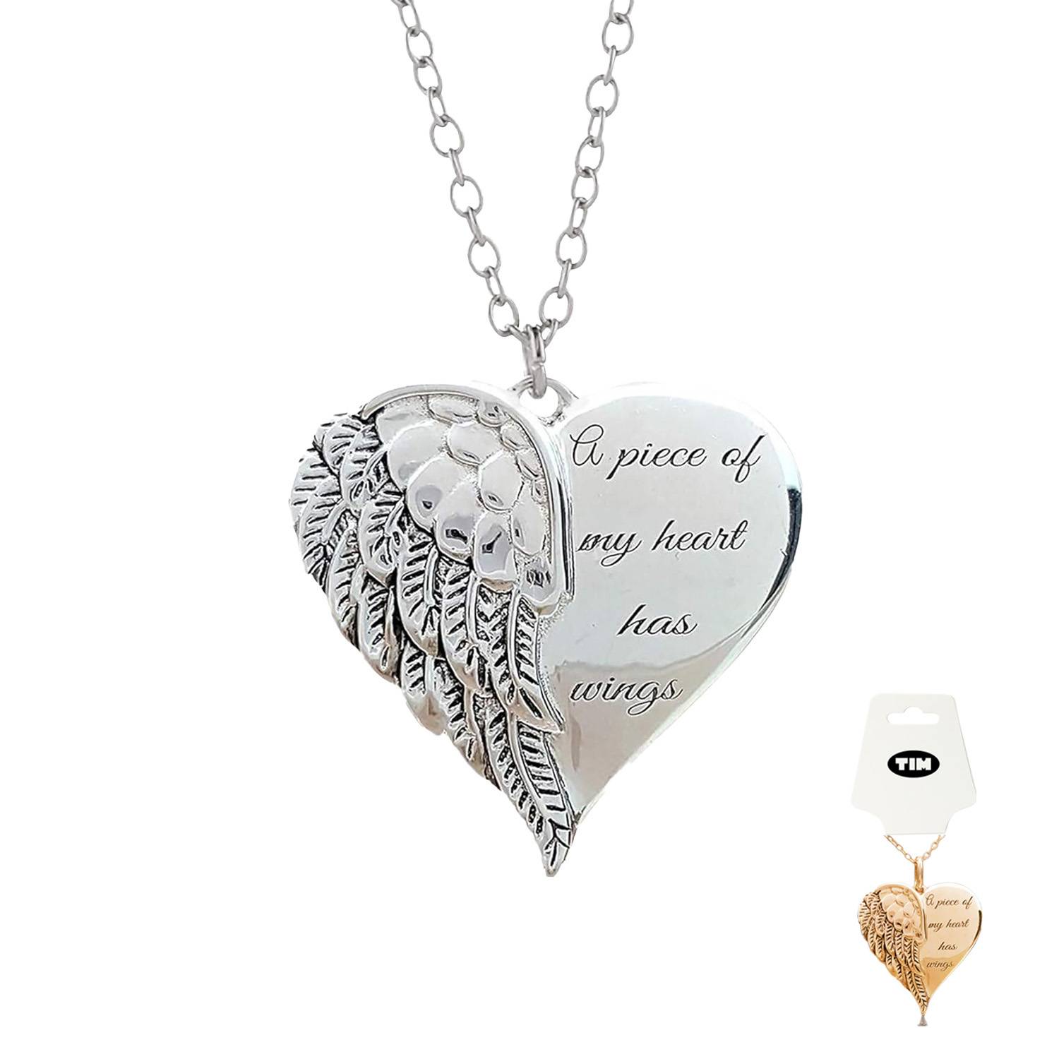 Angel Wings Heart Necklace 8