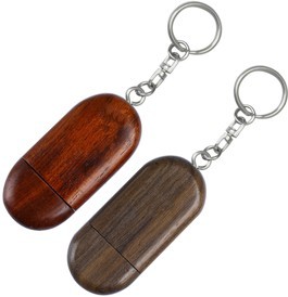 Wooden Racetrack USB Flash Drive with Keyring 4