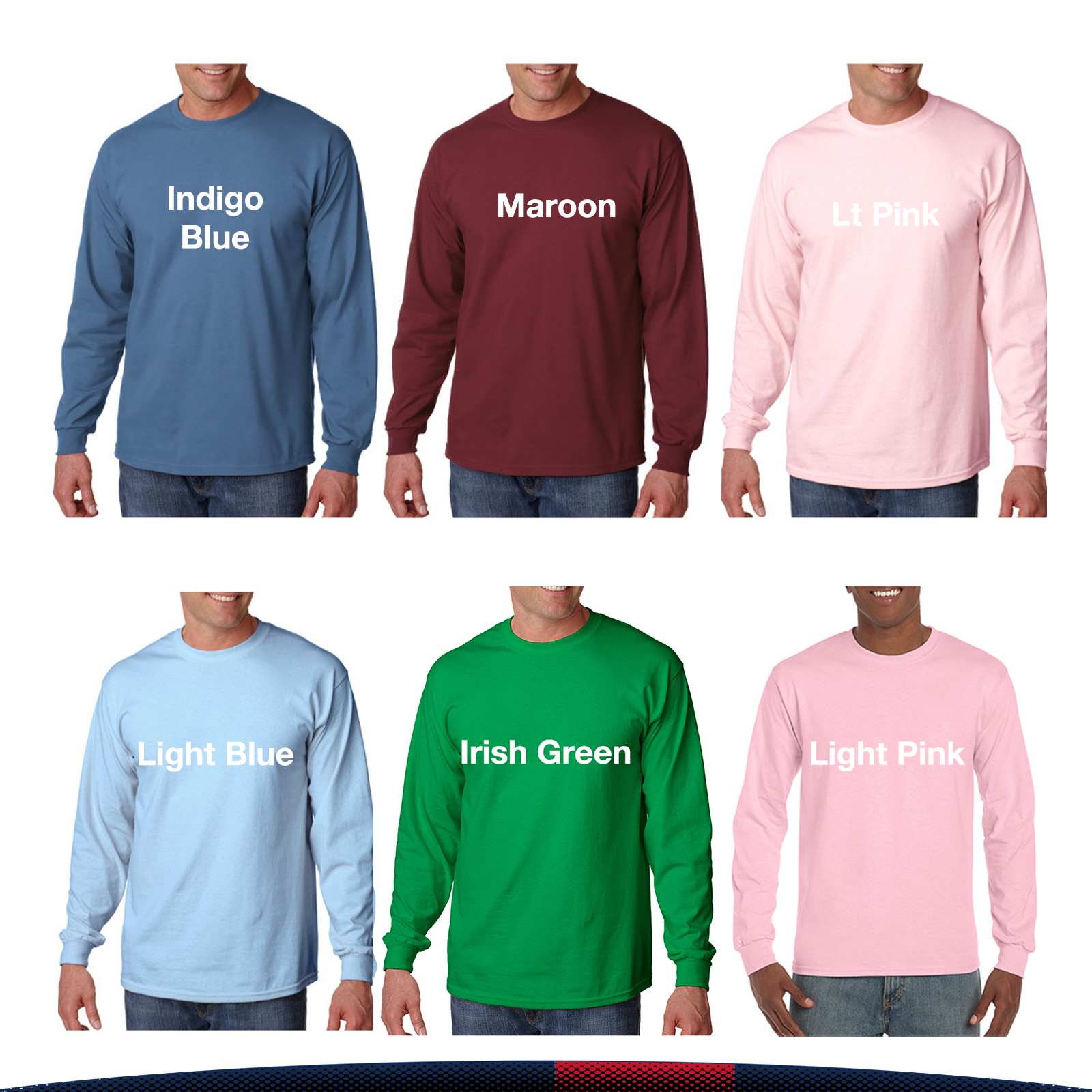 Gildan® 100% Cotton Long Sleeve T-shirts 8