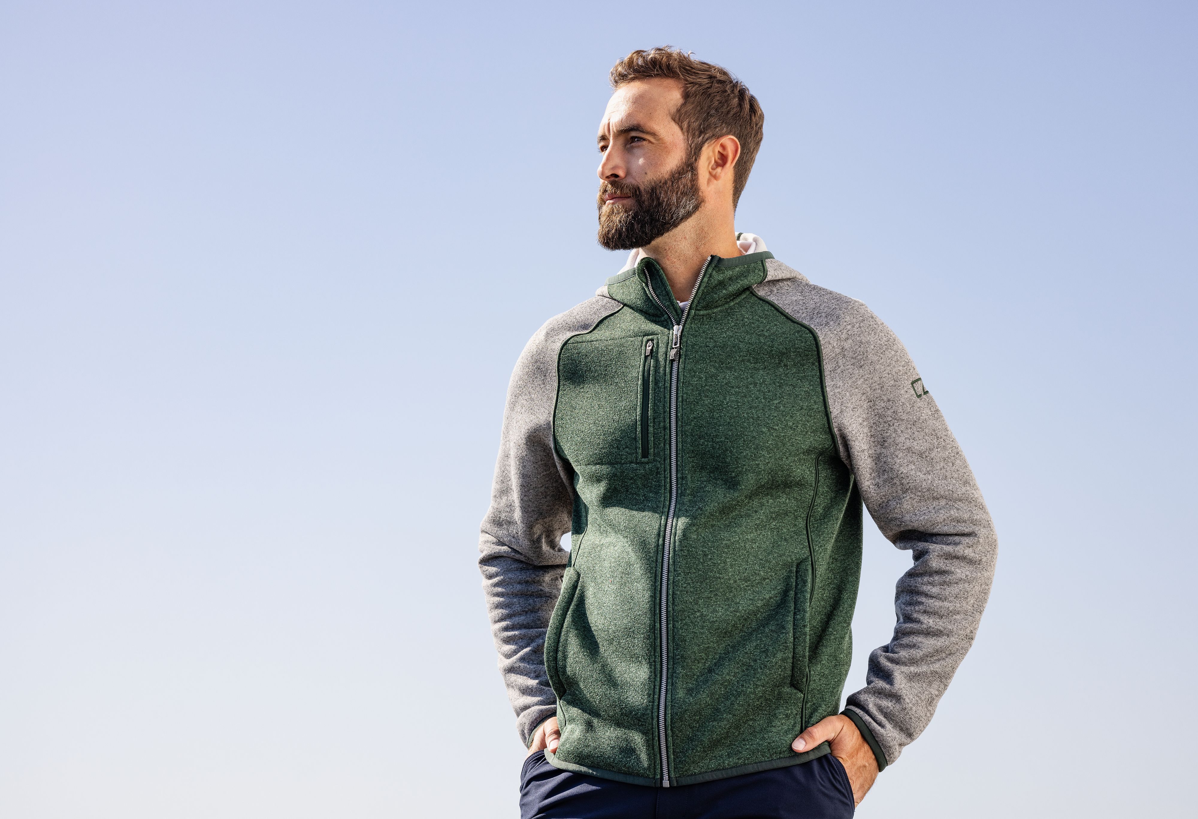 Mainsail Full Zip Hooded Mens Jacket