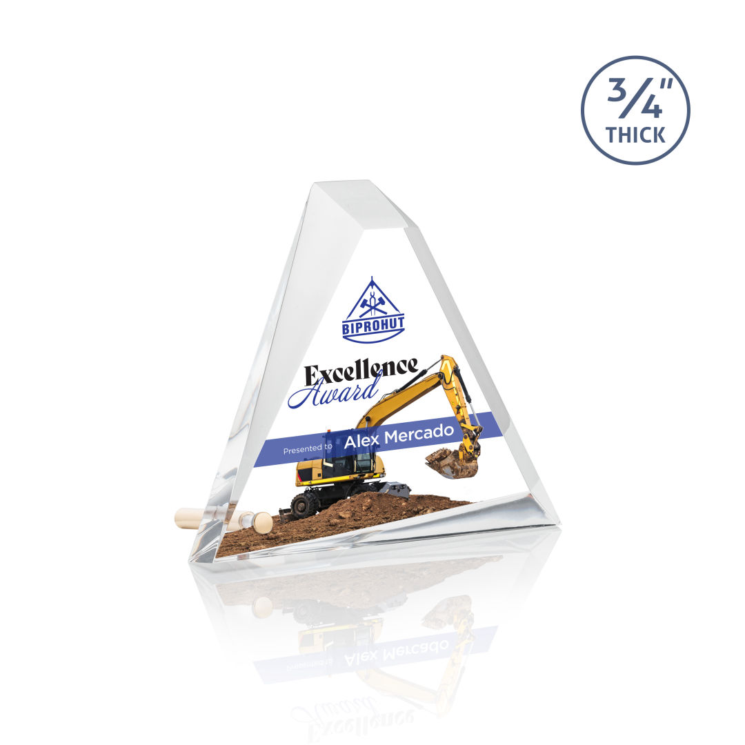 Mosaic Triangle VividPrint™ Award - Gold 5