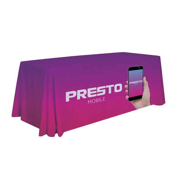 Premium Draped Standard Table Cover 6' 4