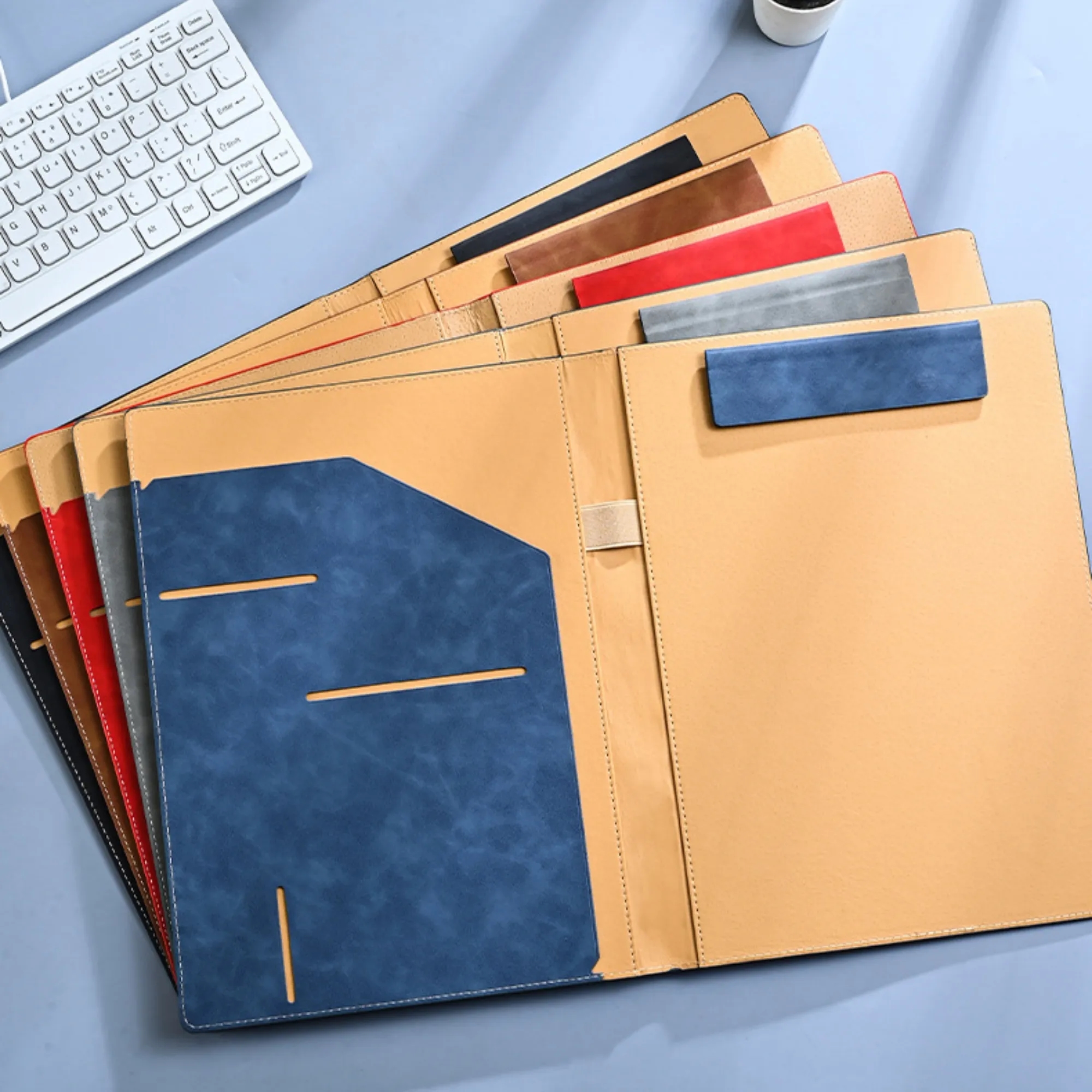 4 in 1 Multi-Function Leather A4 Folder 3