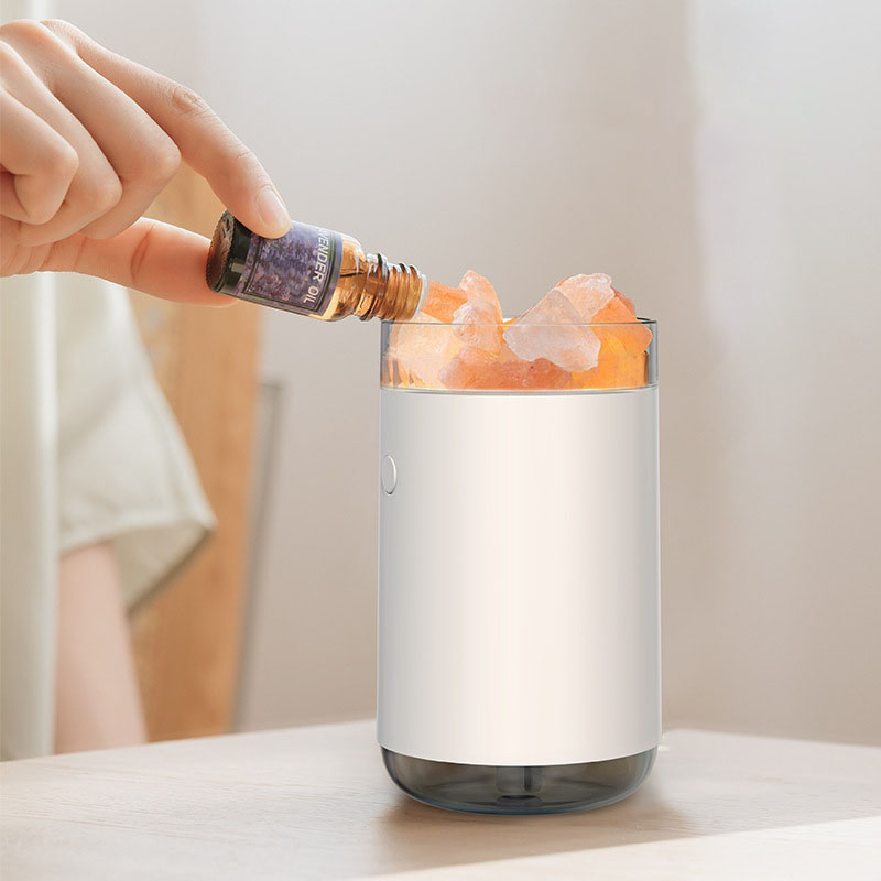 2 in 1 Natural Crystal Salt Mine Humidifier and Aroma Diffuser 1