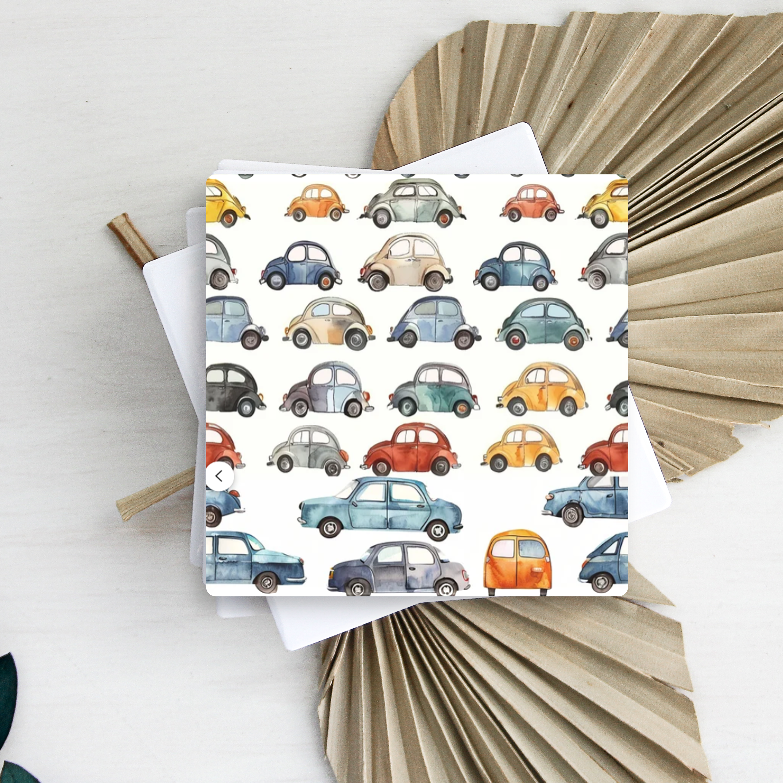 Square Coaster Semi-Gloss White Ceramic 11