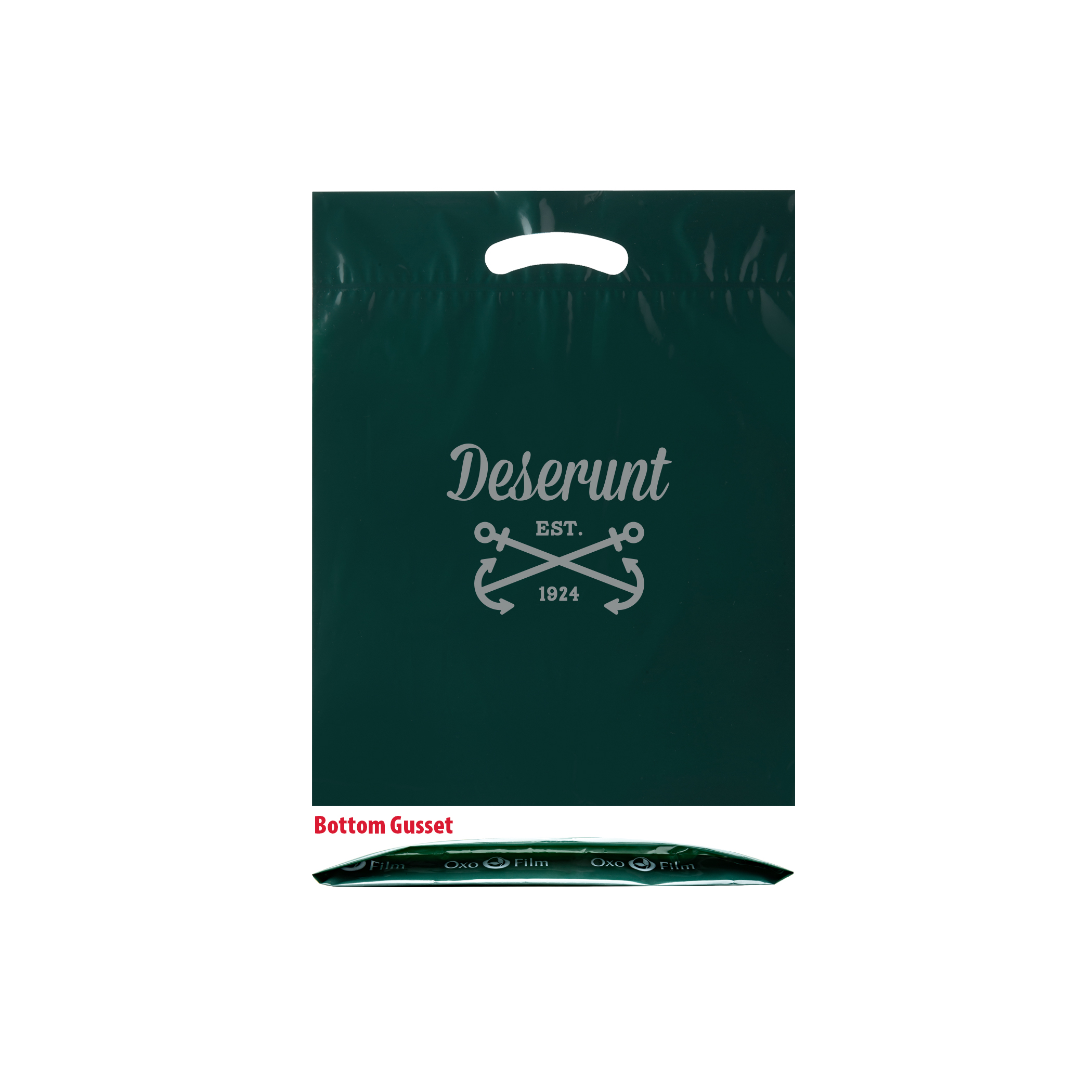 Oxo-Reusable Plastic Fold Over Die Cut Bag 6