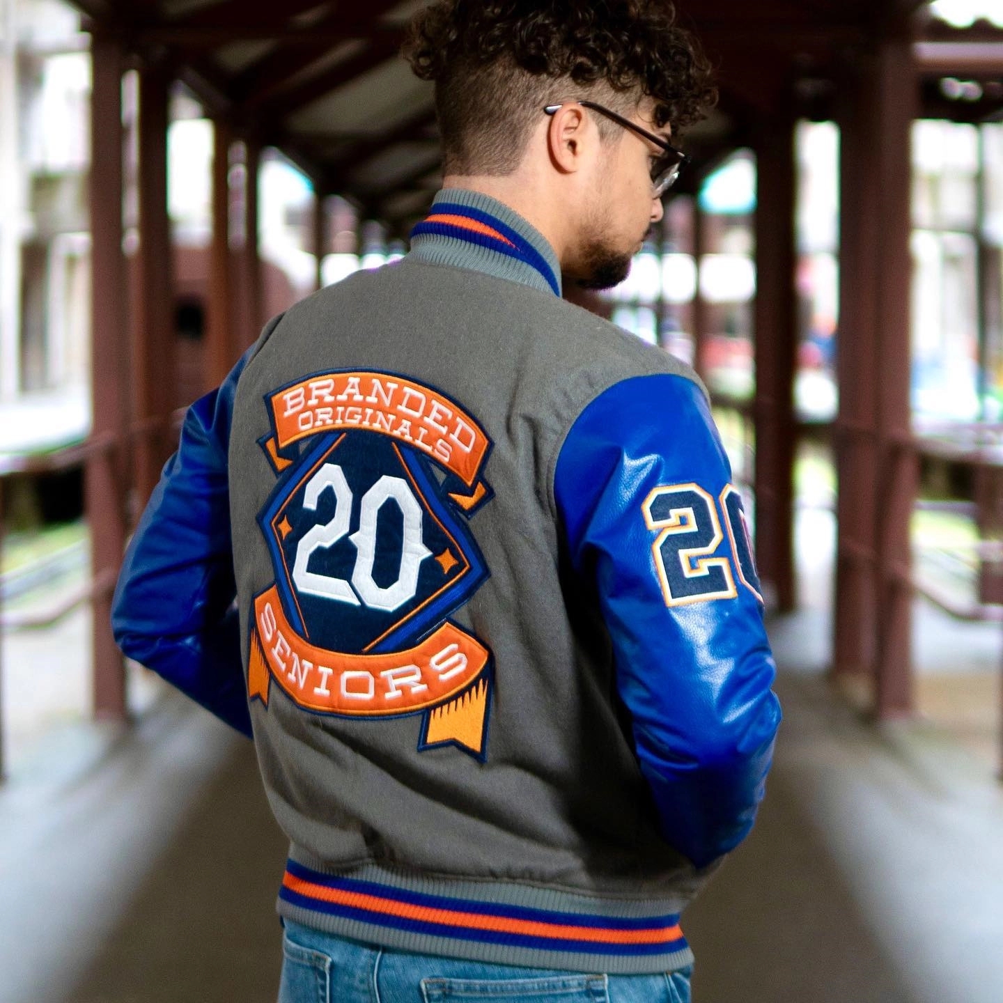 Leather & Wool Varsity Letterman Jacket 14