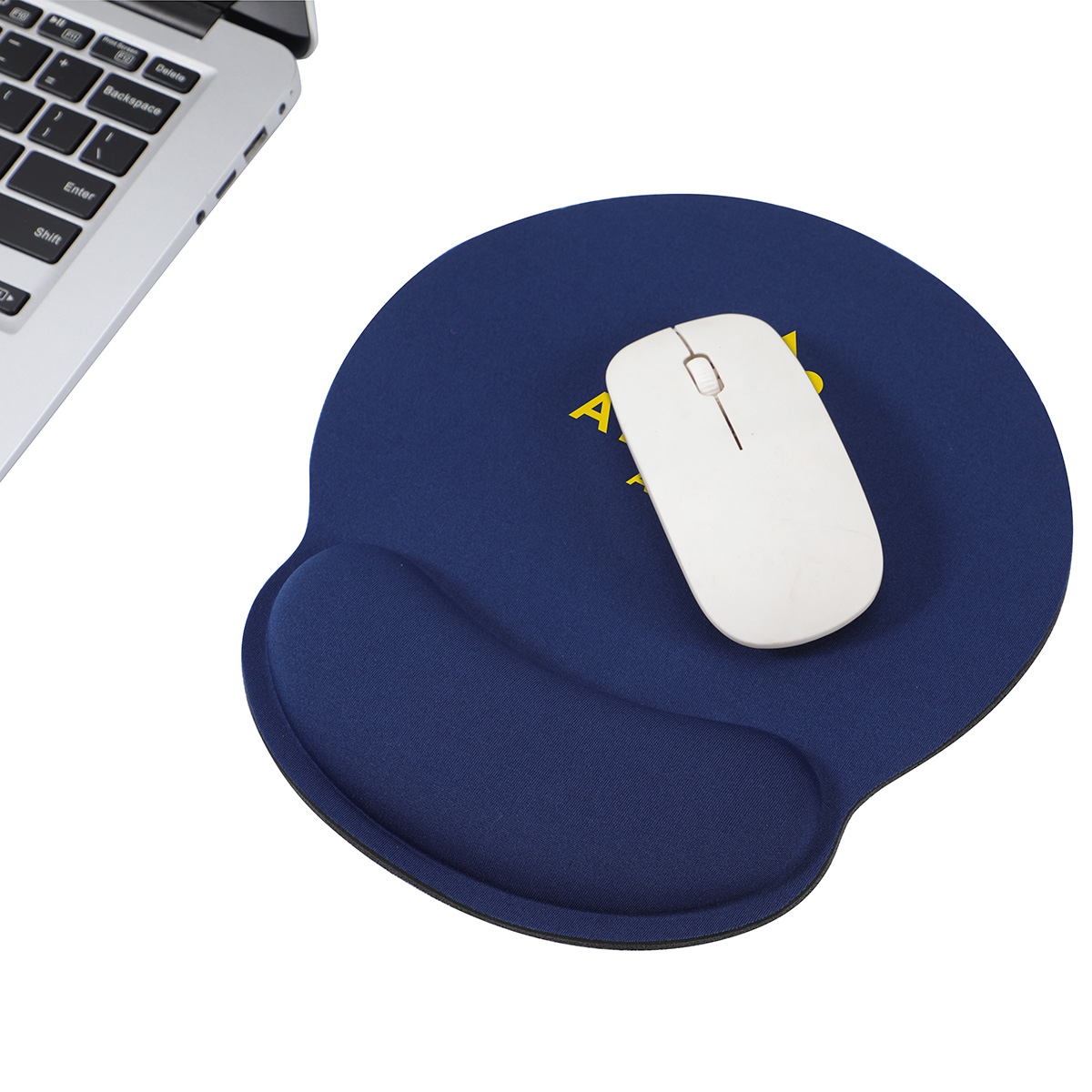 Crest Non-Slip Mouse Pad with Foam Wrist Rest 20