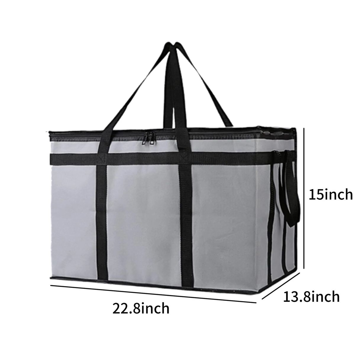 Insulated Food Delivery Tote with Handles 3