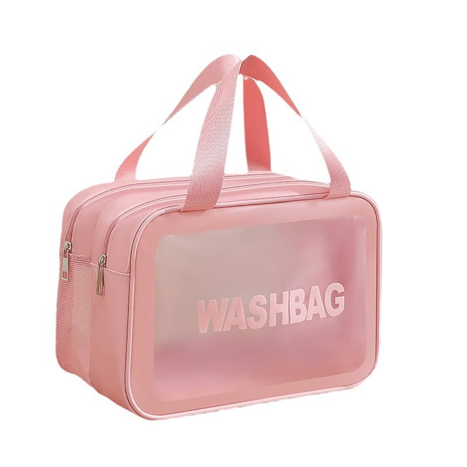 Waterproof Frosted PVC Toiletry Bag w/ Double Layer Design 3
