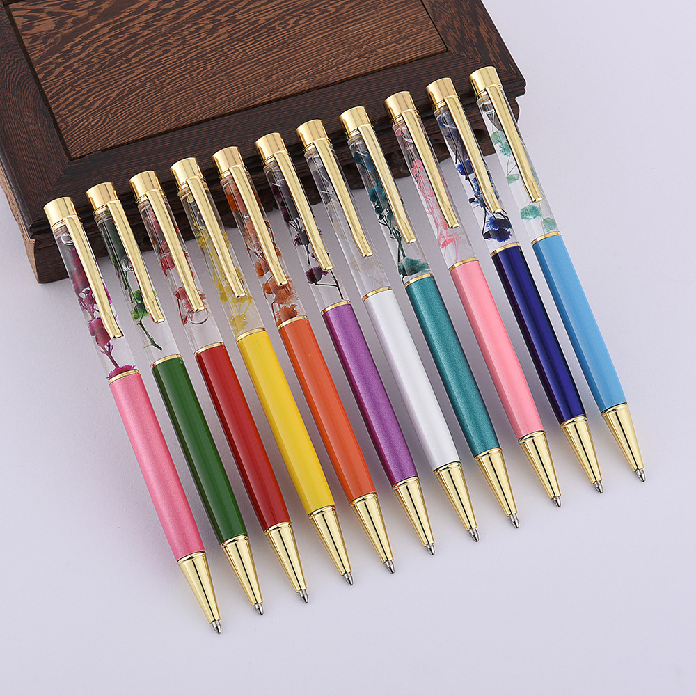 Flower Dynamic Liquid Ball Pen 9