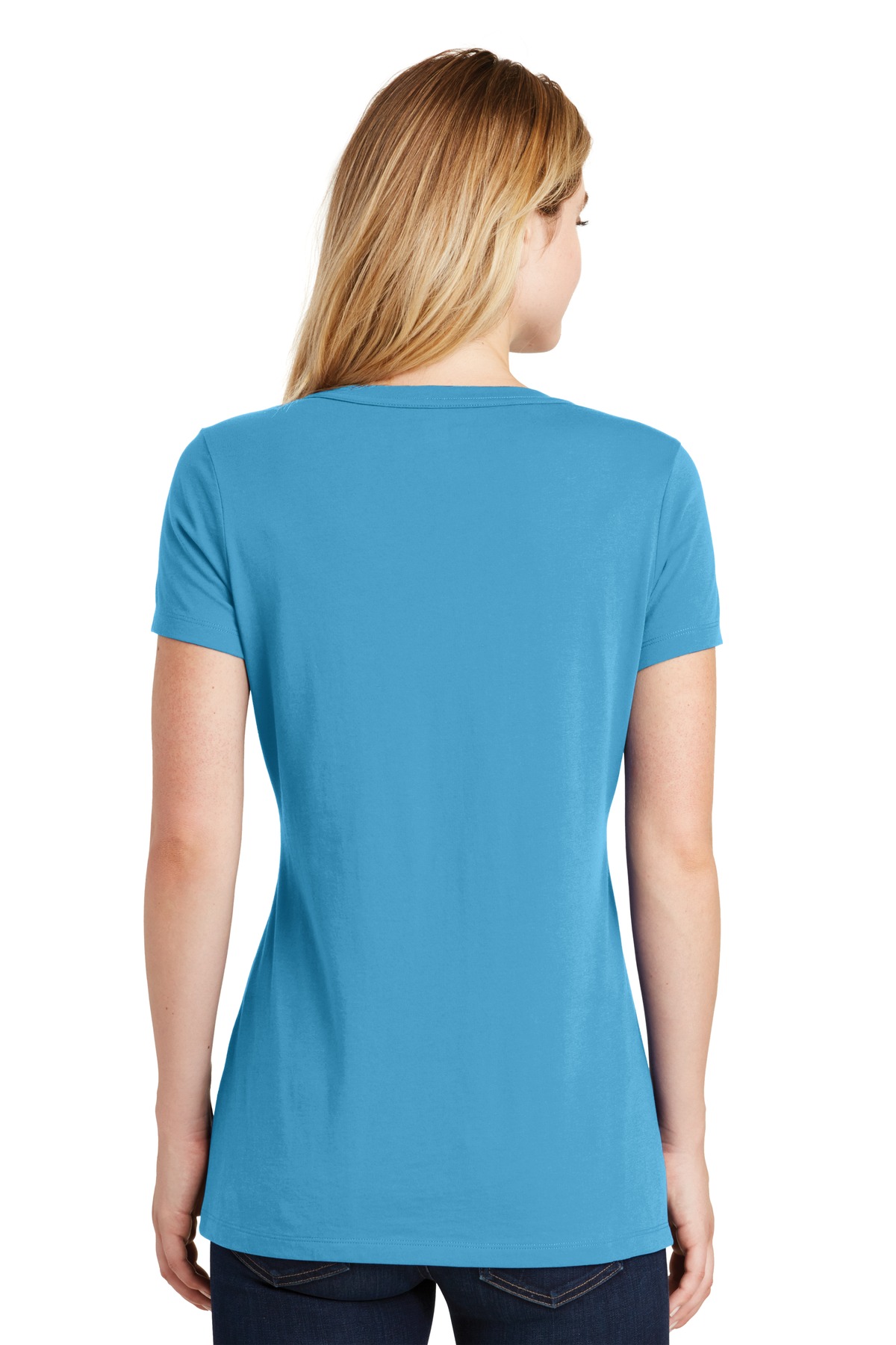 New Era Women's Heritage Blend V-Neck Tee. LNEA101 2