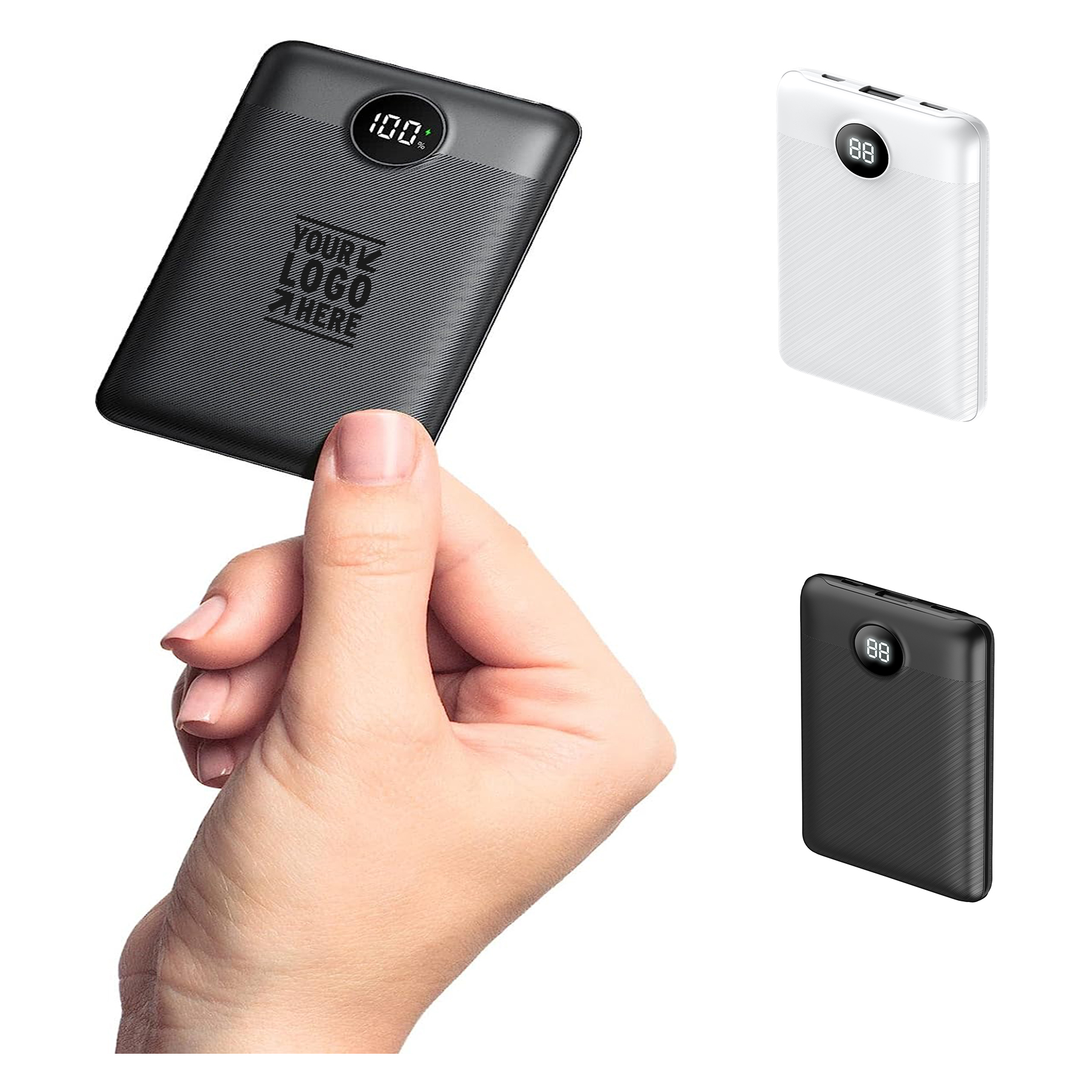 10000mAh Portable PD 3.0 & QC 3.0,USB C Slim Compact 22.5W Fast Small iPhone Charger Mini Power Bank 2