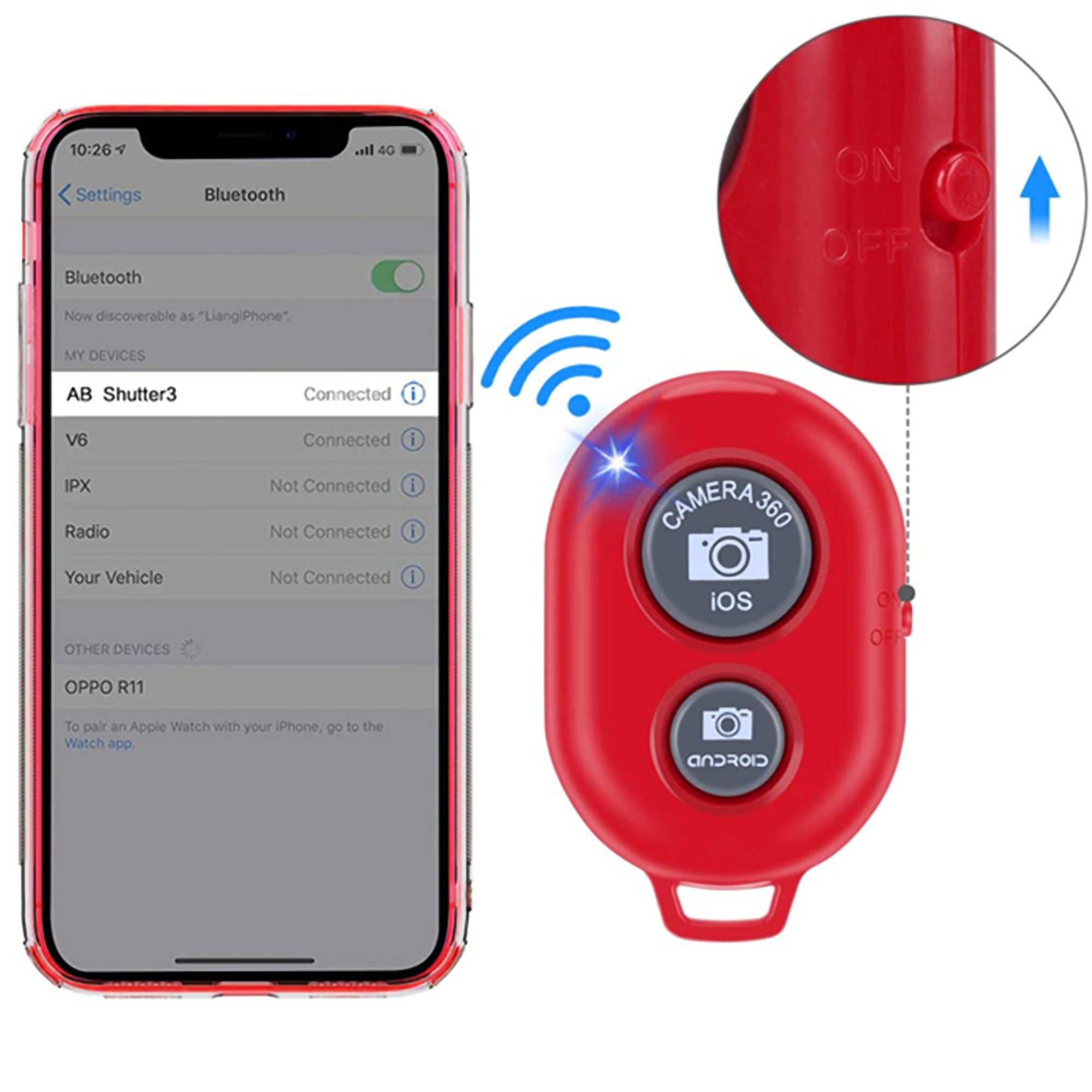 Plastic Bluetooth Photo Remote 5