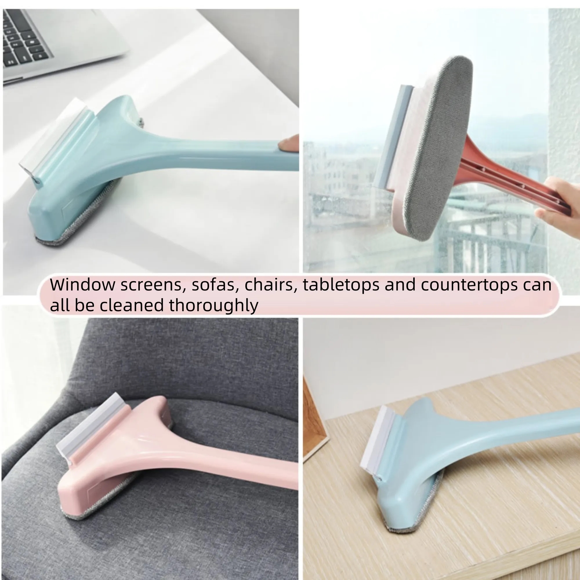 Window Screen Cleaning Brush Glass Cleaner Squeegee 6