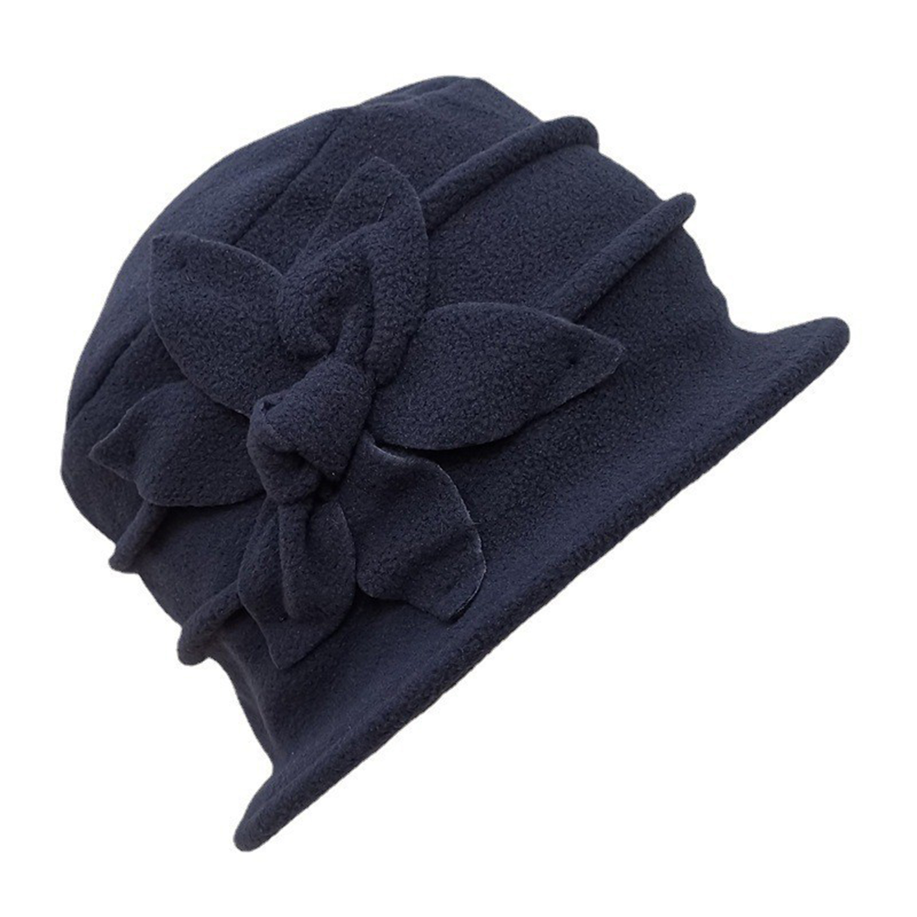 Fleece Flower Cloche Hat 7