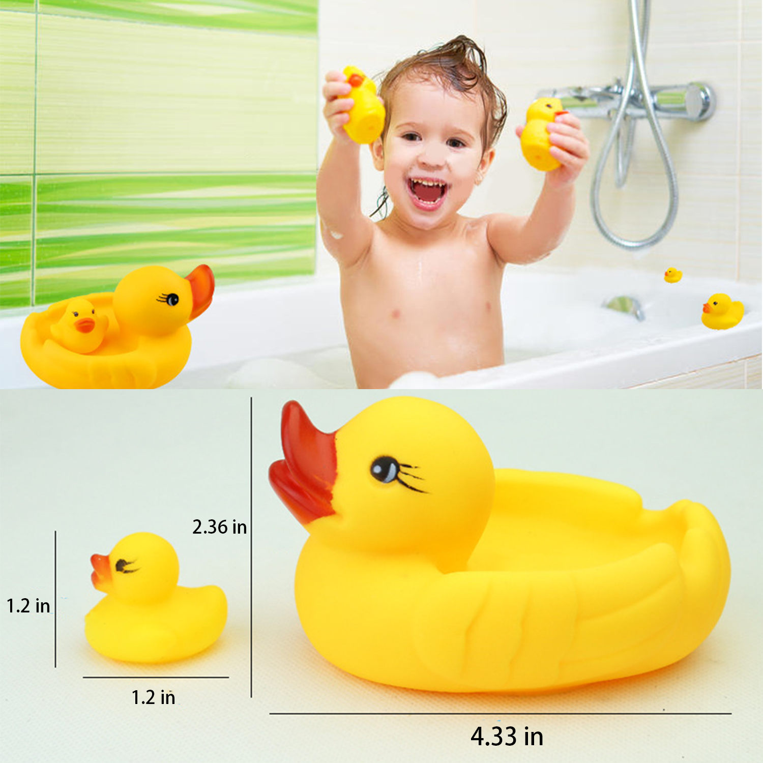 Mini Yellow Rubber Duck Set 3