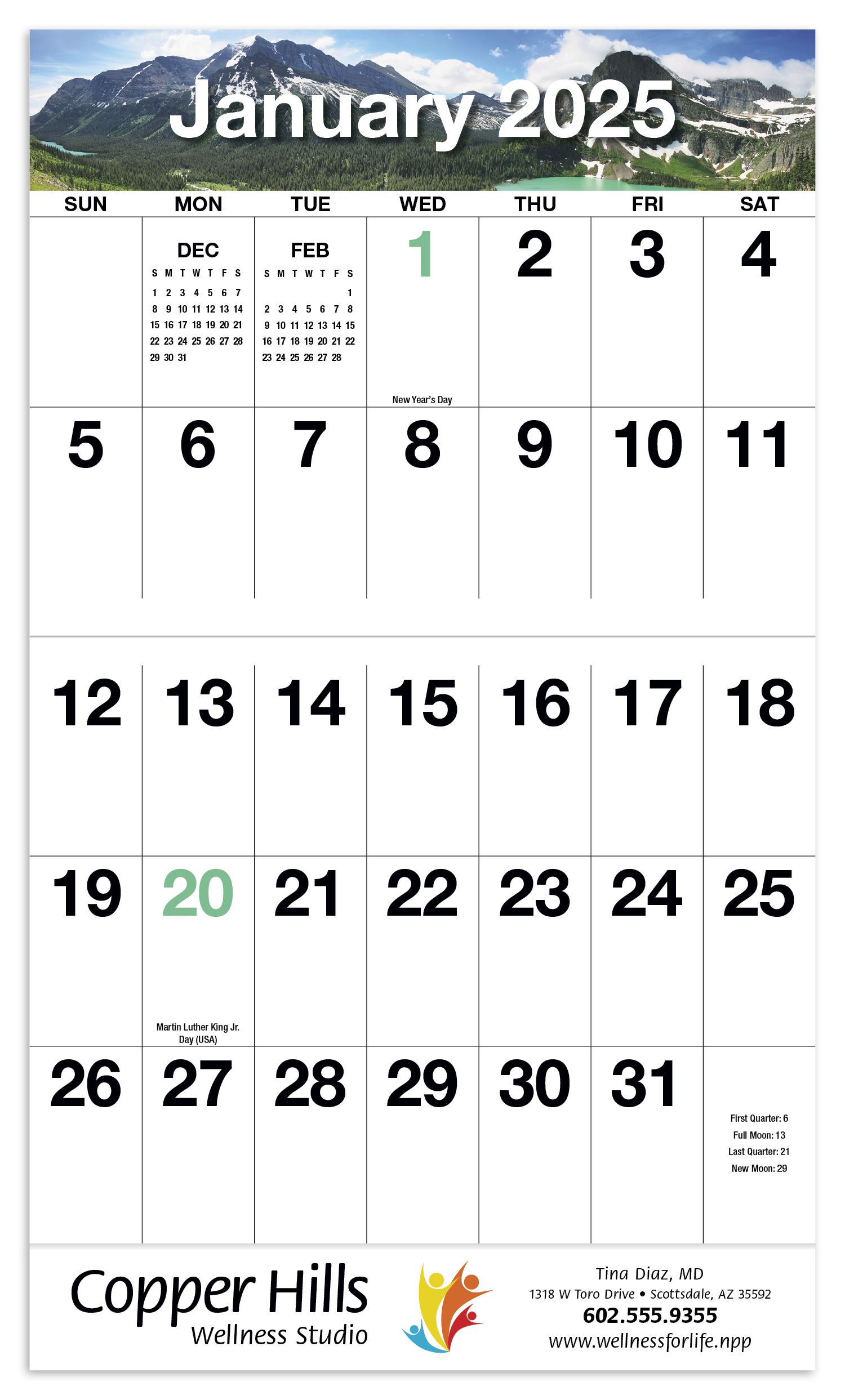 HotLine® Products Big Numbers Appointment Calendar - Stapled 19