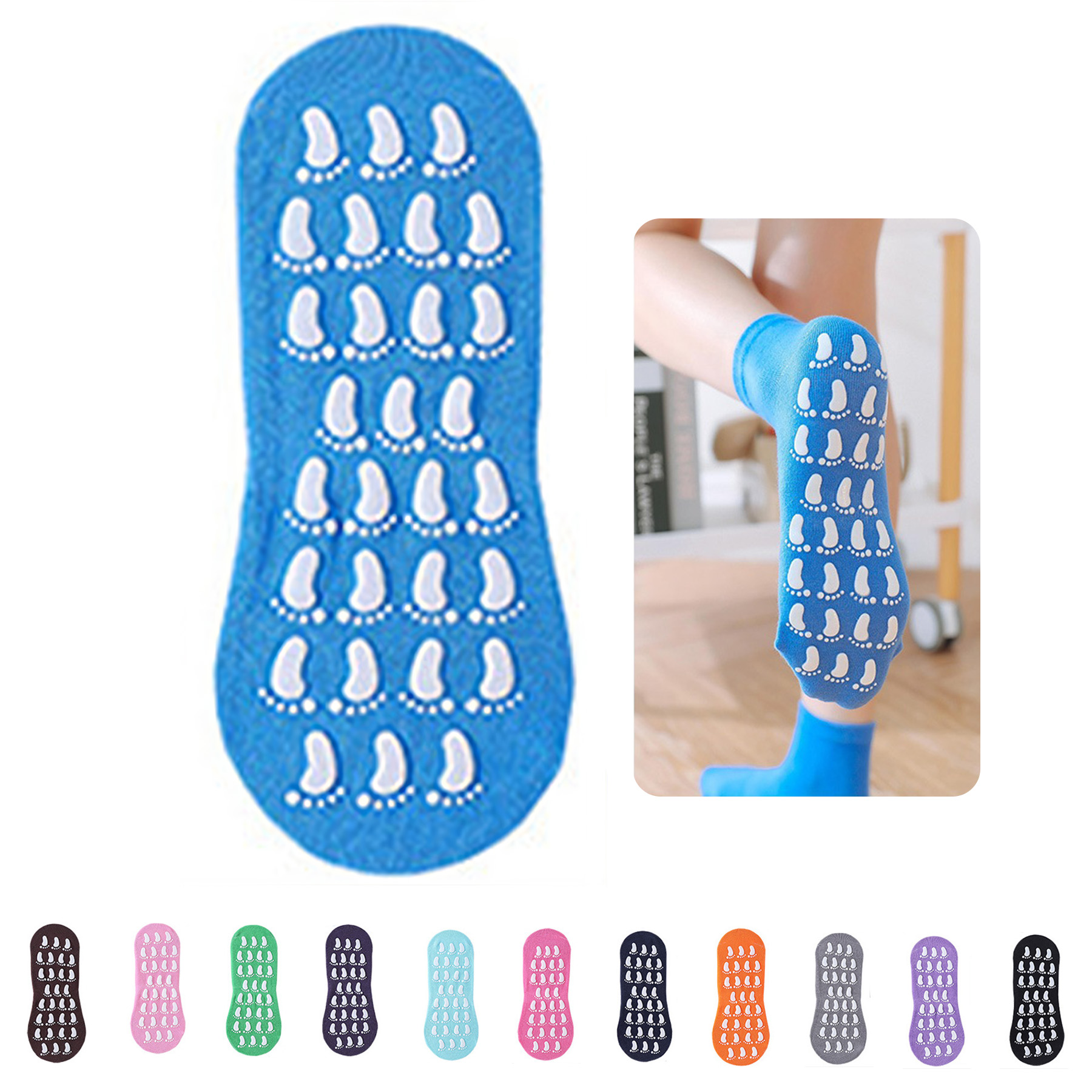 women non slip pilates grip socks 3