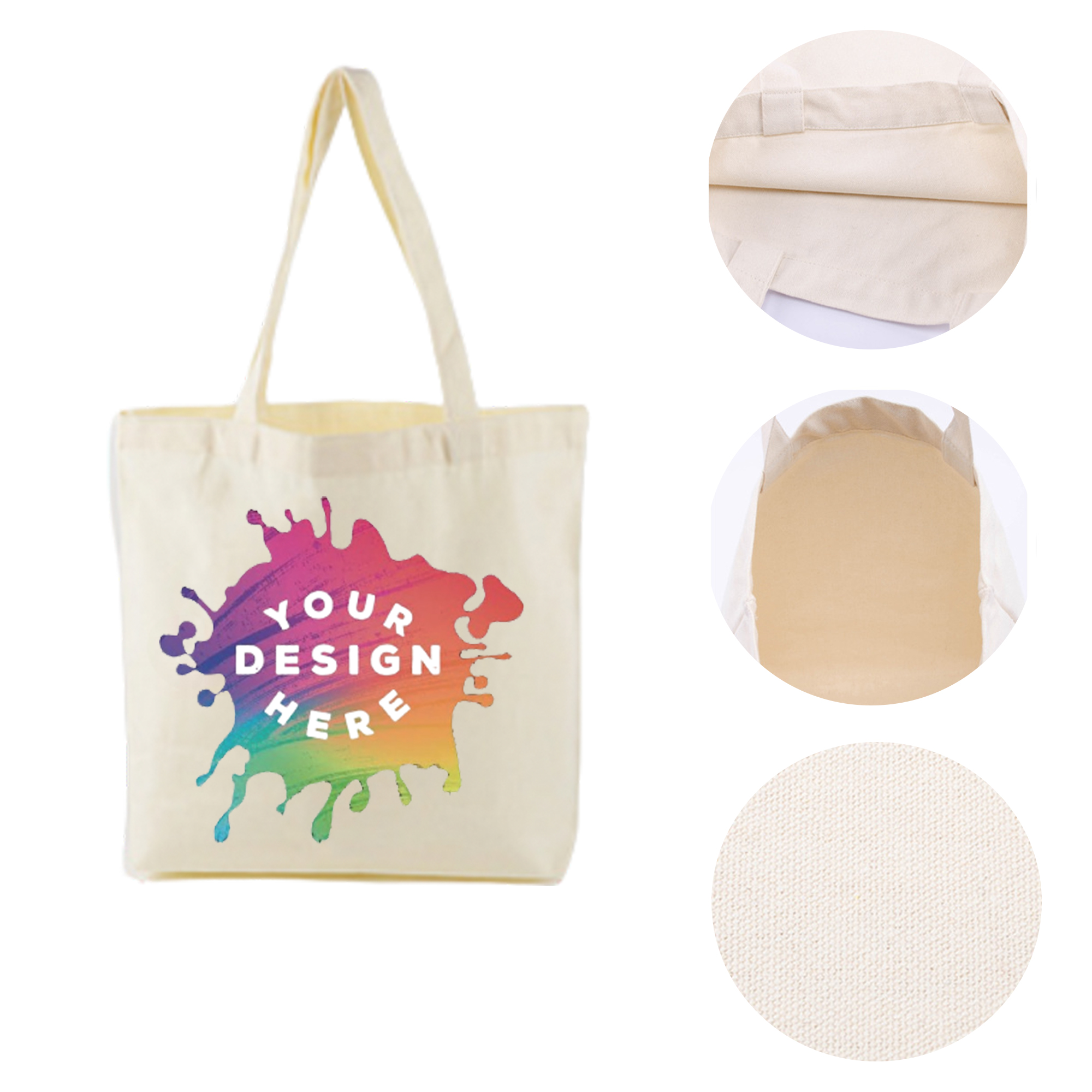 MOQ:25pcs Eco-Friendly Canvas Tote Bag 2