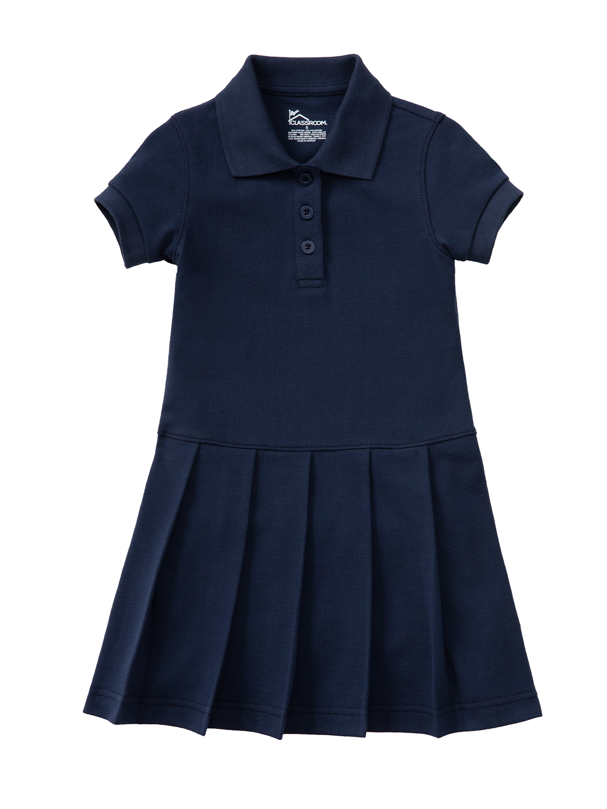 Classroom Uniforms - Girls' Pique Polo Dress for Children 2