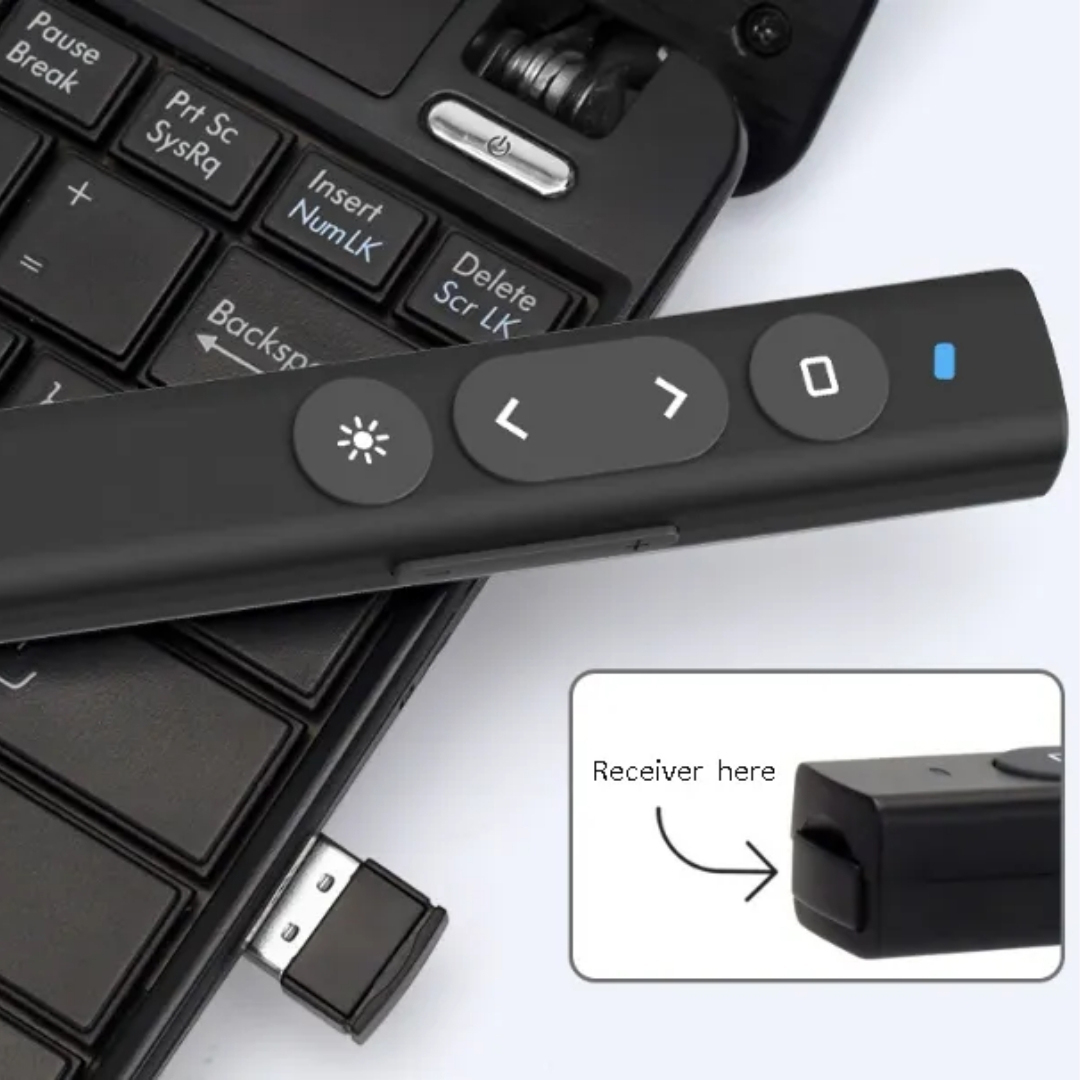 Presentation Clicker Stylus with 100m Range and Laser Pointer 3