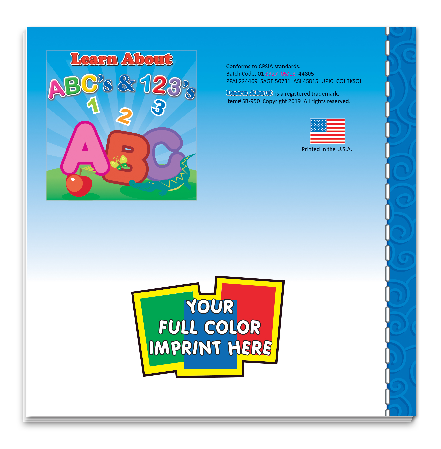 Learn About ABCs & 123s Storybook 4