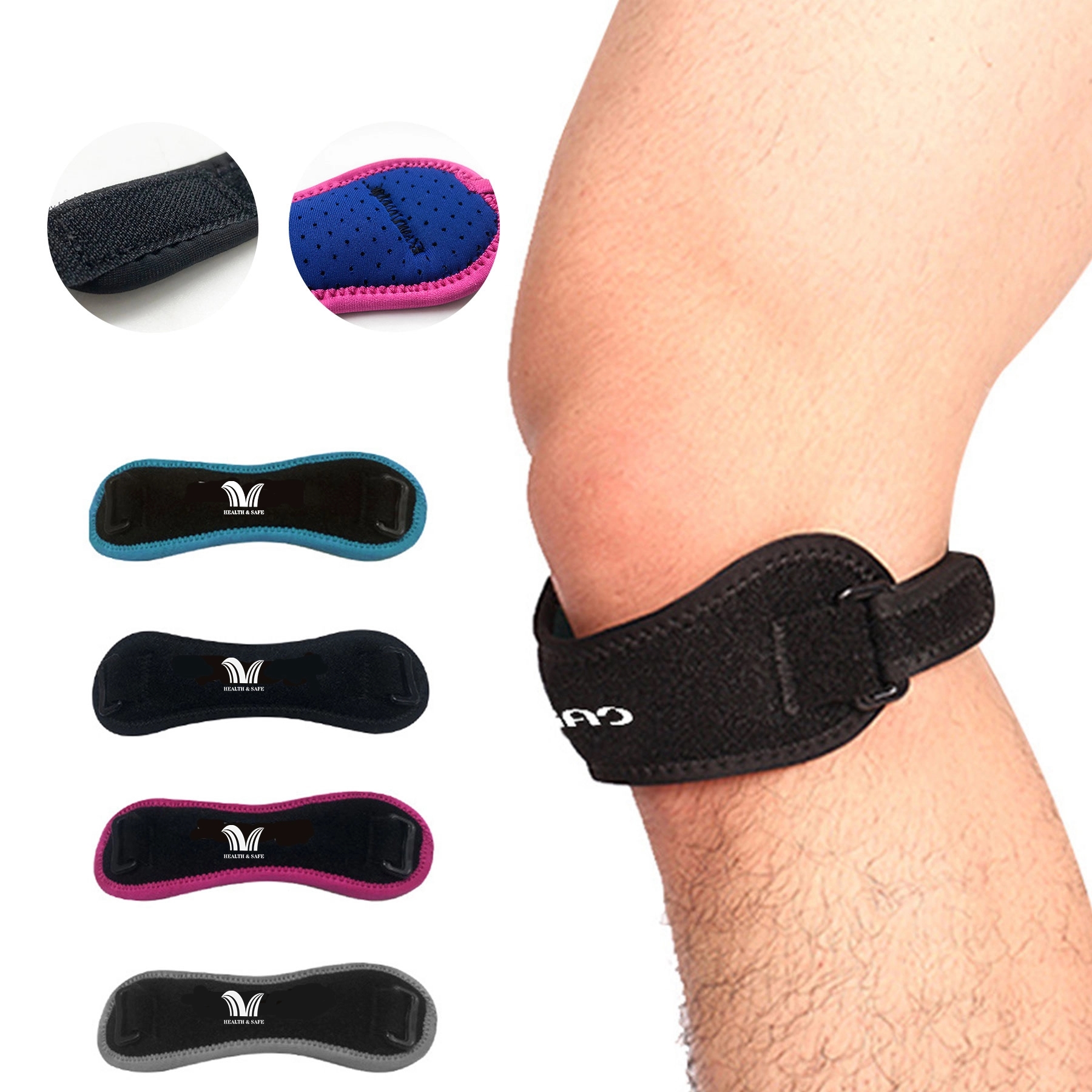 Patella Knee Brace Strap Adjustable Tendon Rodilleras 4