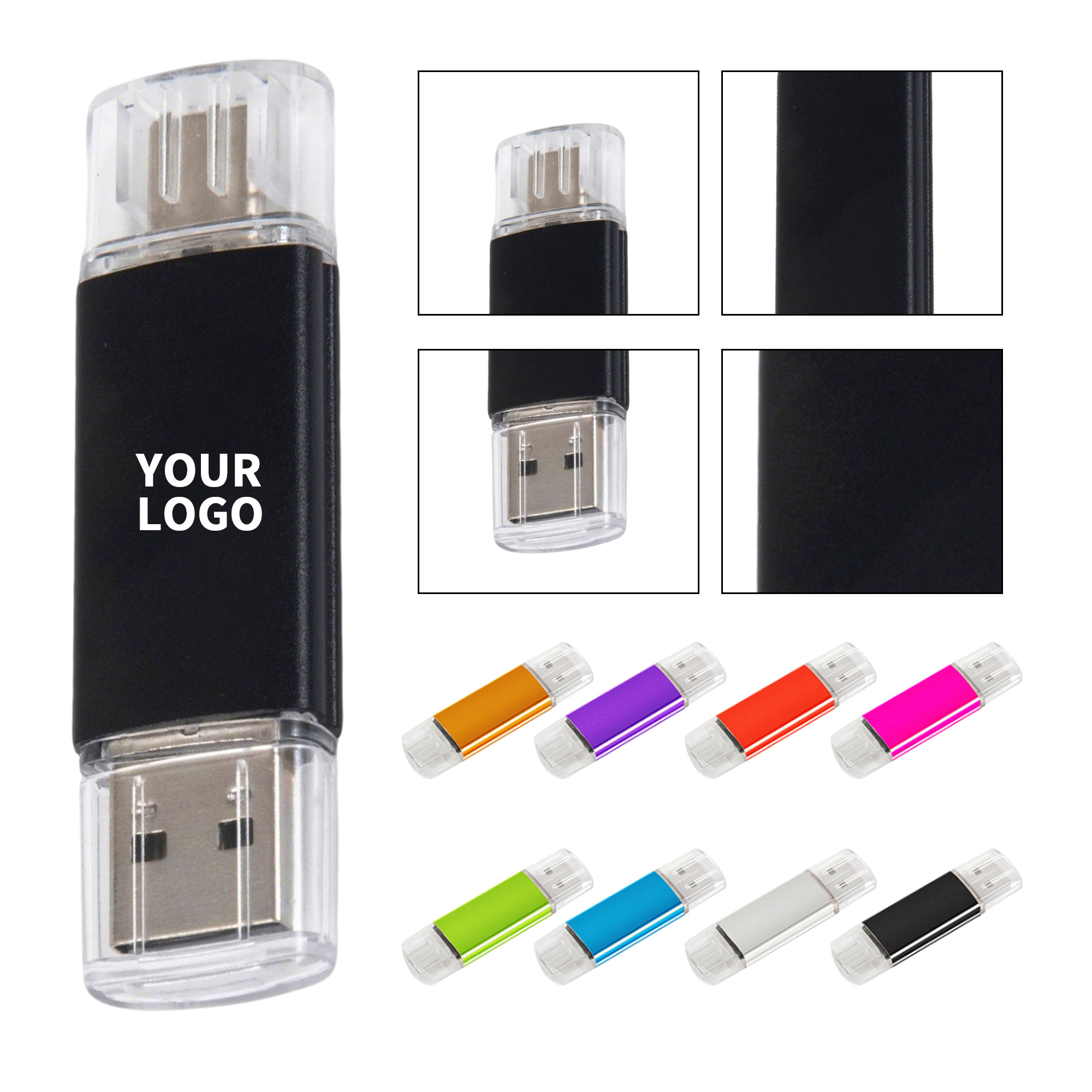 Dual Interface Type C Type A Flash Drive Sixteen Gigabyte 12