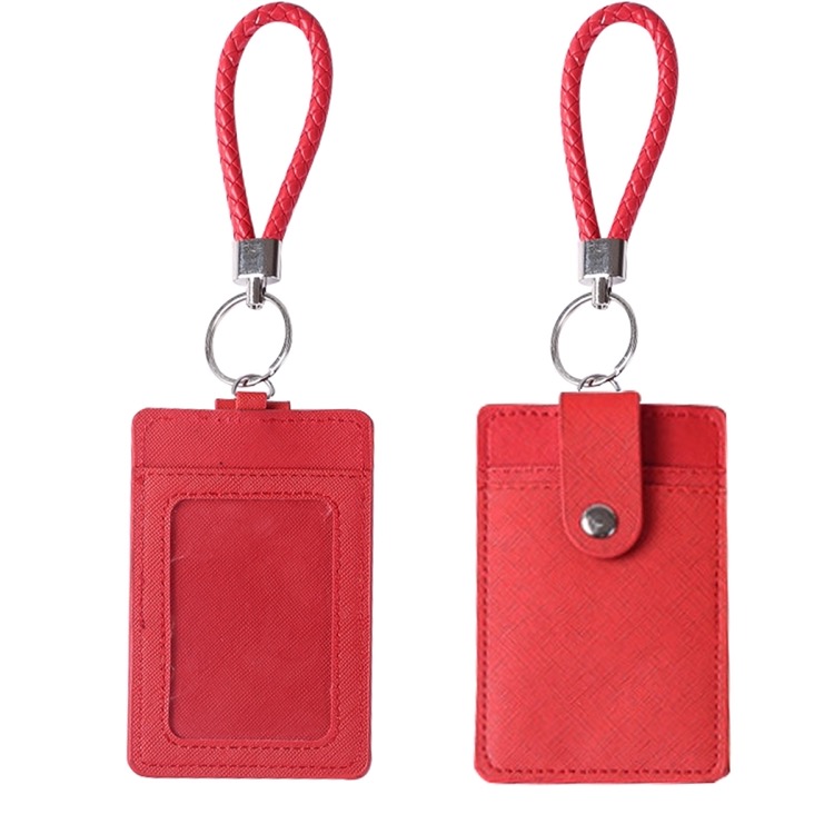 PU Leather Card Holder with Key ring 6
