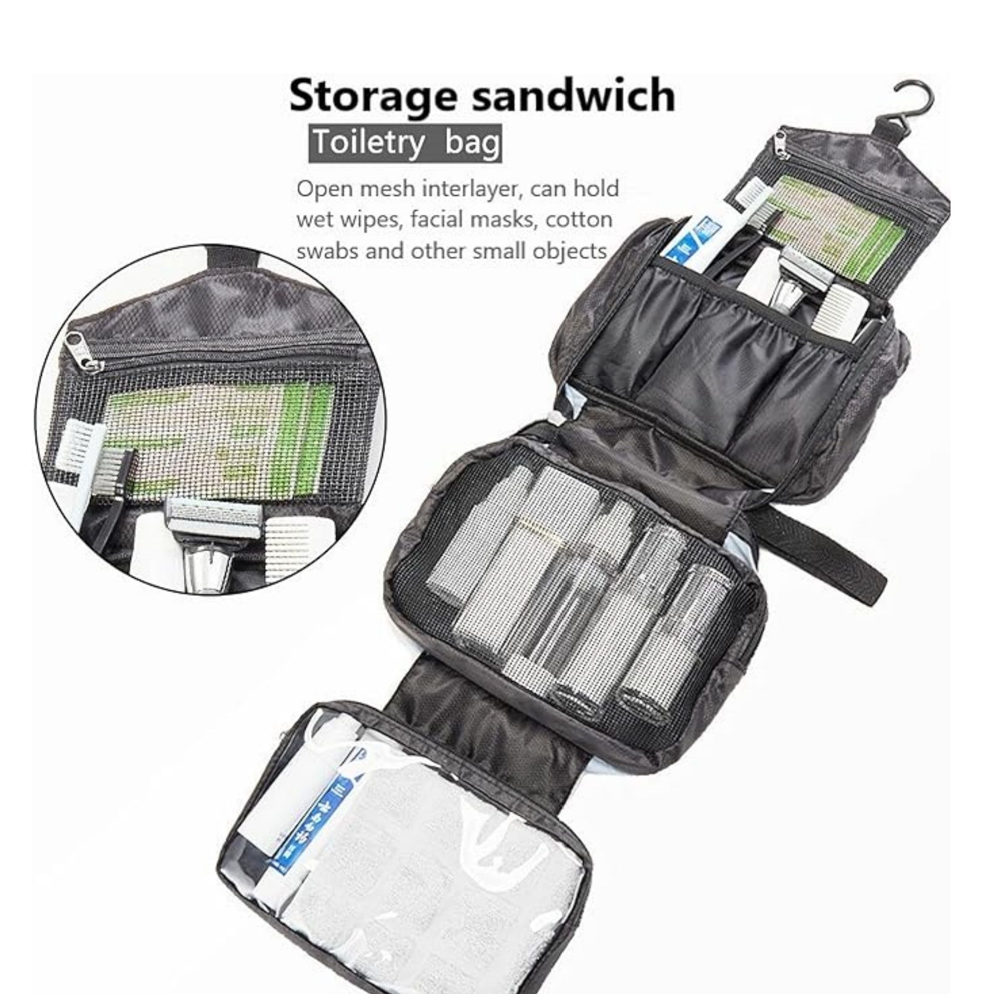 Travel Hanging Folding Toiletry Bag 2