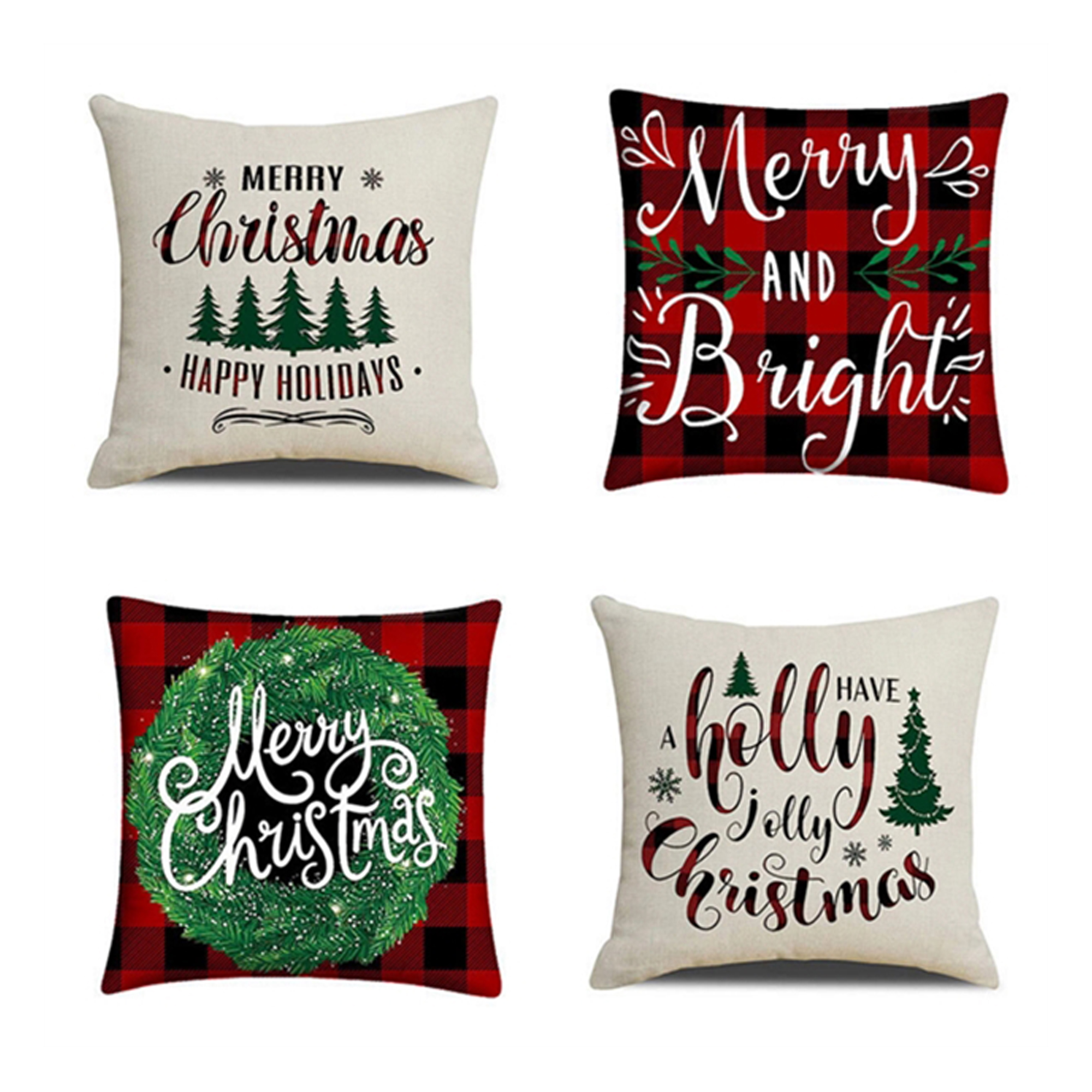 Practical Full Color Christmas Pillow Case 5