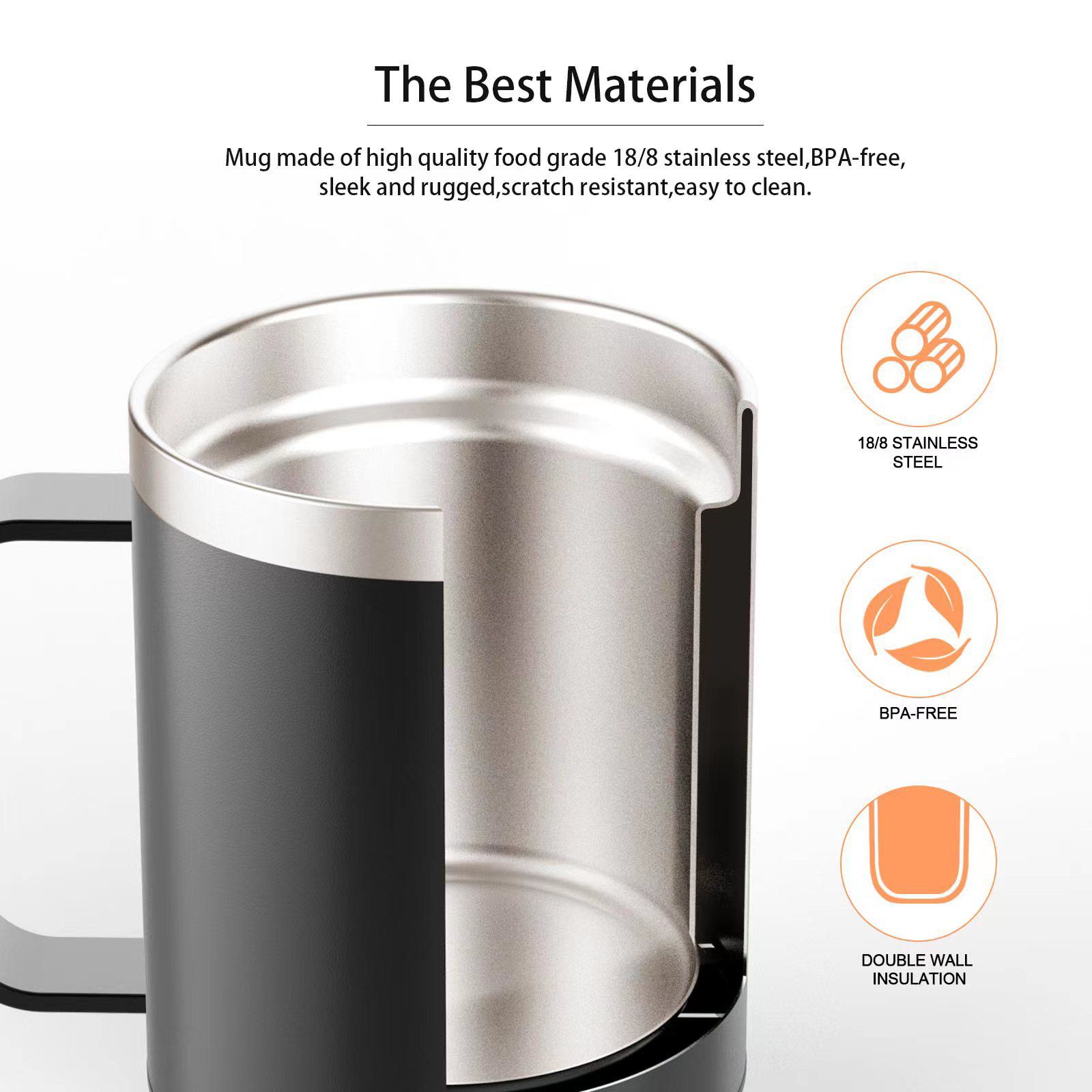 Stainless Steel Smart Mug Warmer with Light-Up Heating Base 5