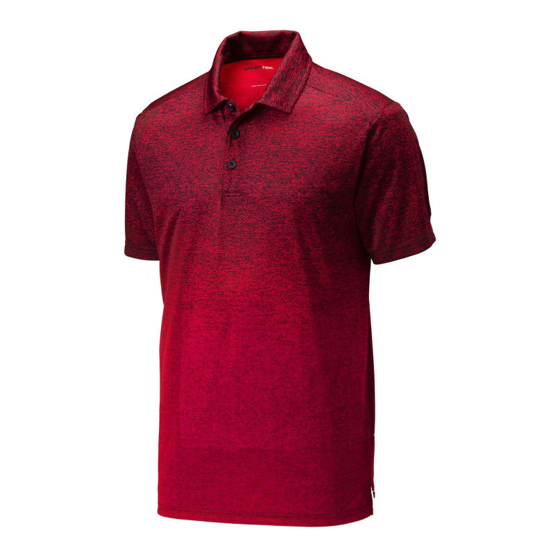 Sport-Tek Ombre Heather Polo. 11