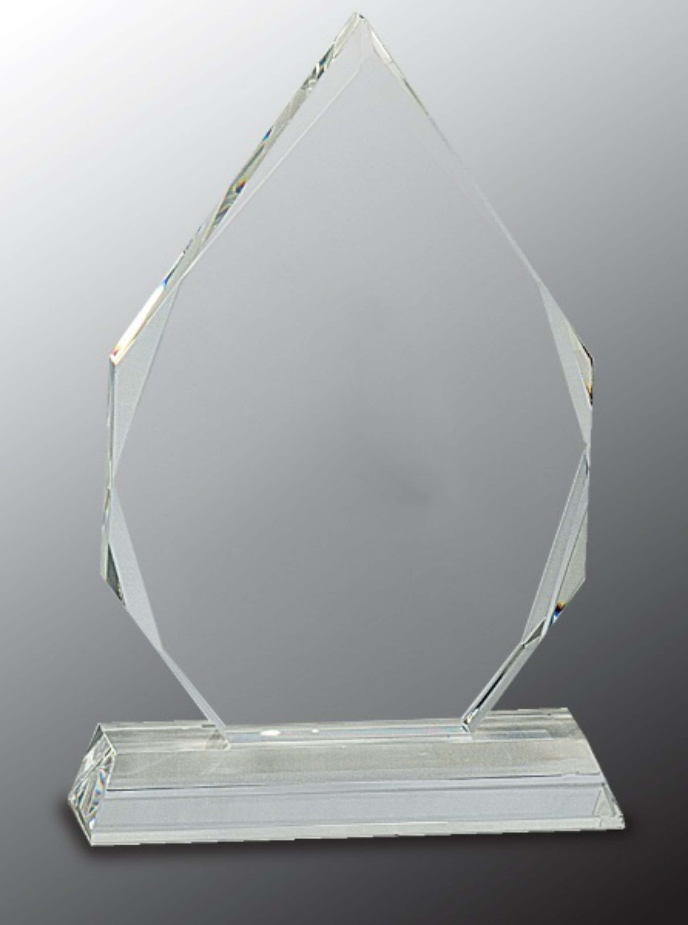 7" Diamond Crystal Award on Clear Pedestal Base 2