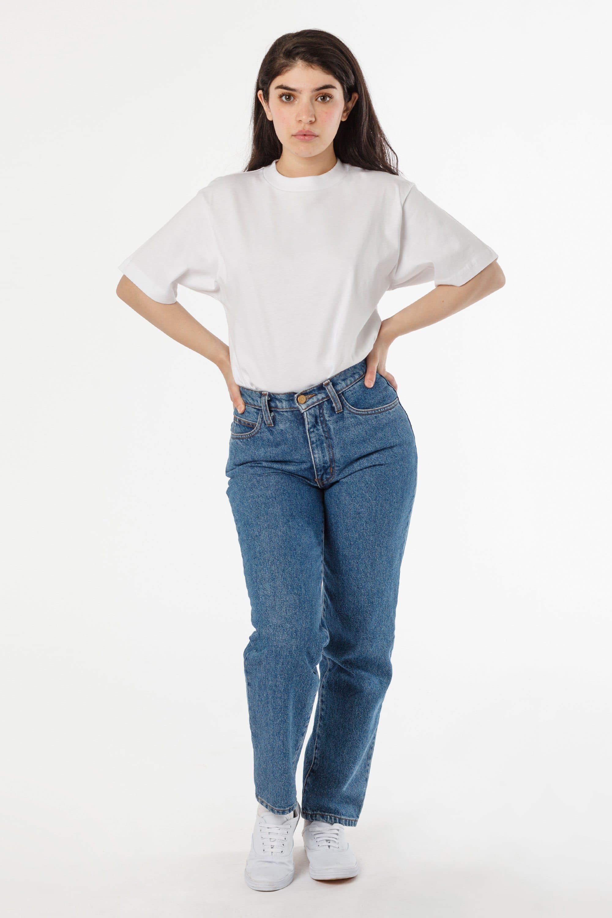 6 OZ COMBED COTTON MOCK NECK S/S T-SHIRT 2