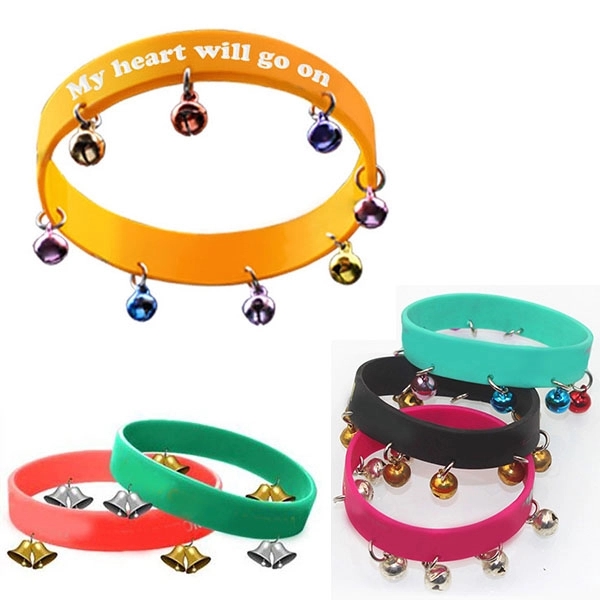 Silicone Bracelet With 8 Bells 1