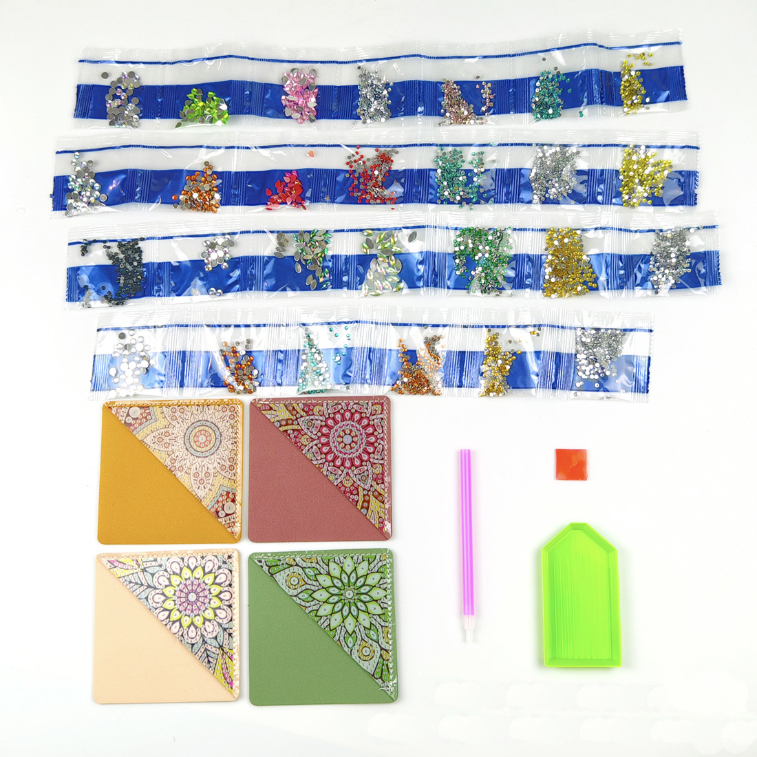 4 pcs Diamond Painting Bookmarks 1