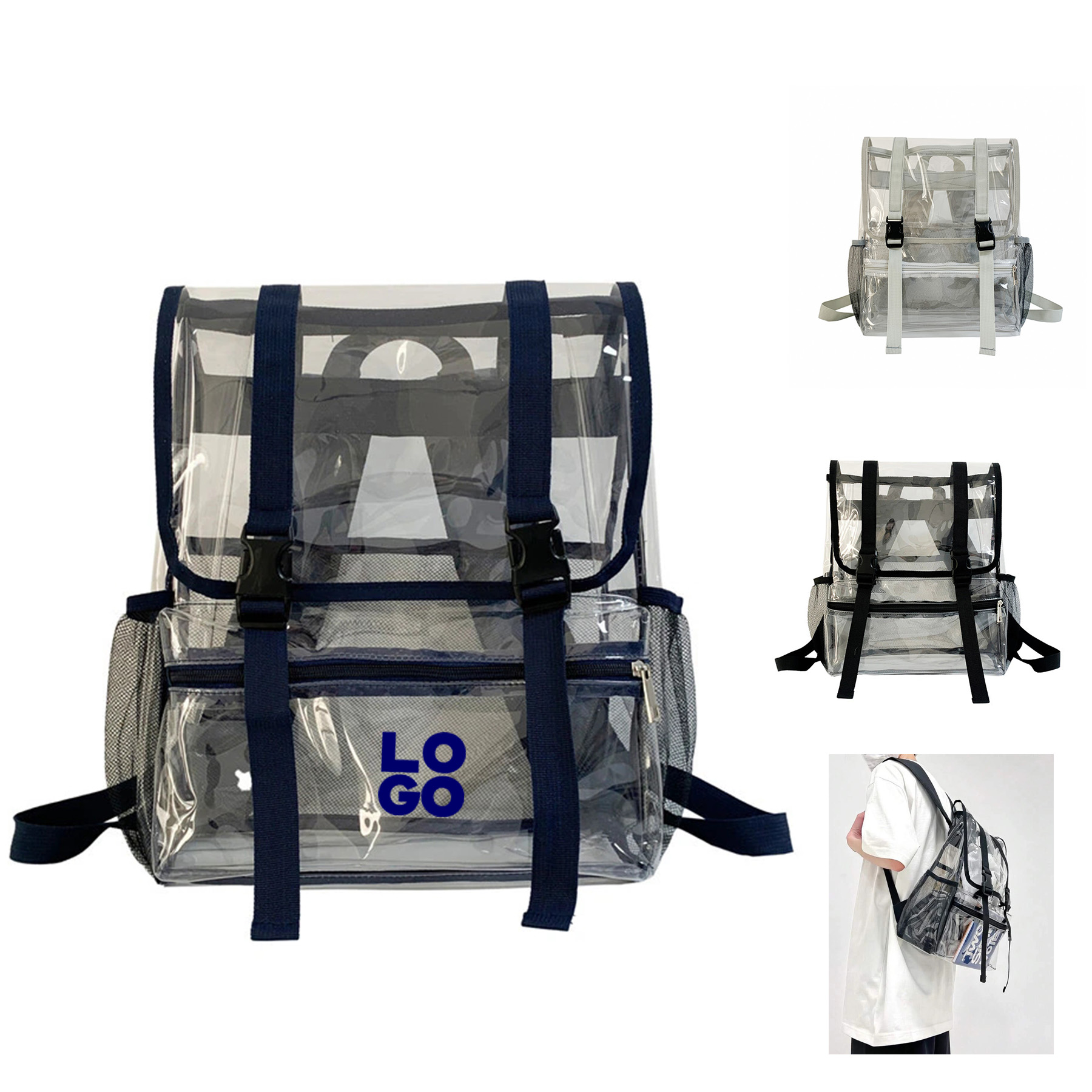 Transparent PVC Backpack 2