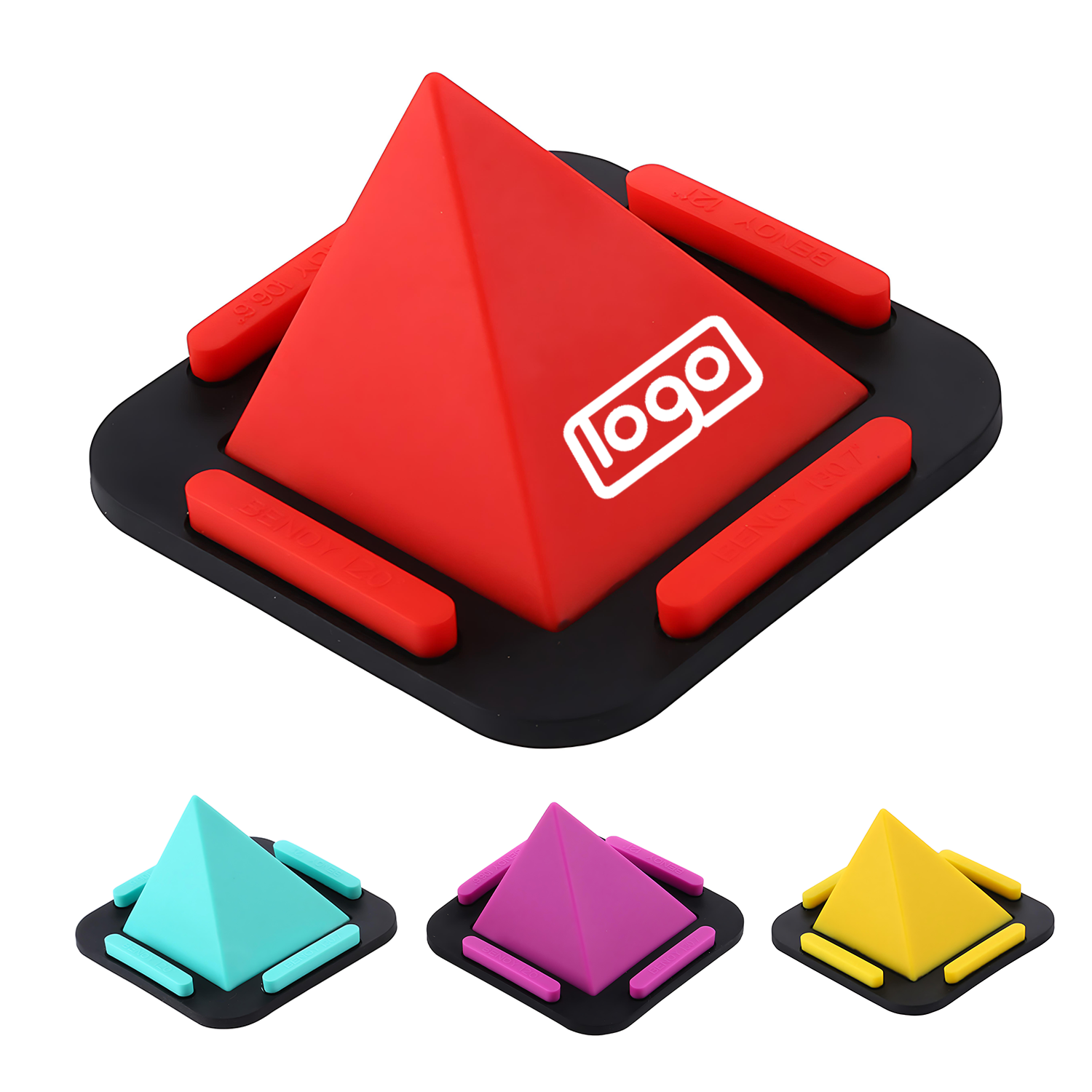Pyramid-Shaped Silicone Phone Holder – Adjustable Angle 8