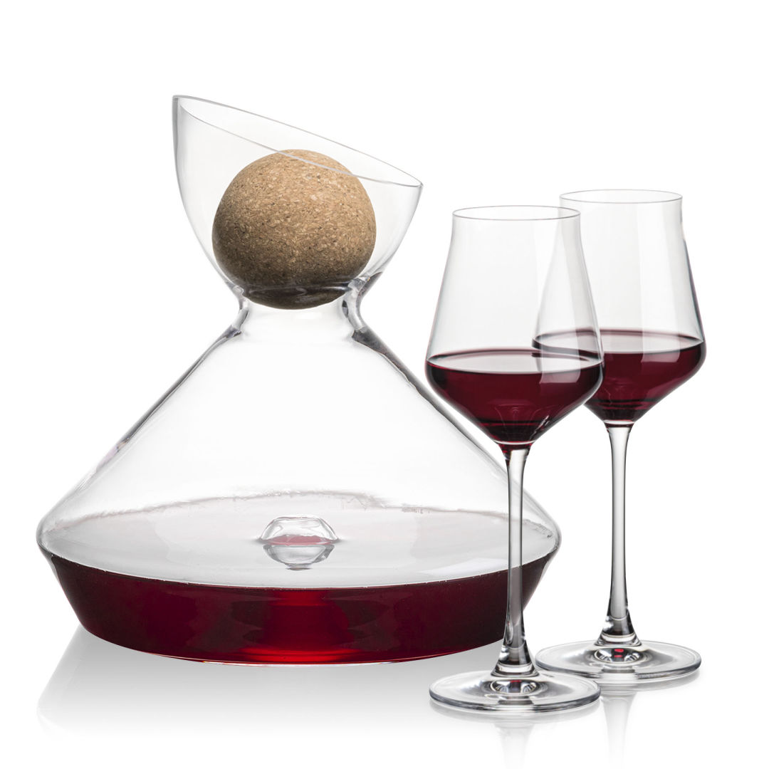 Woodbury Carafe w/Cork Stopper & Bretton Wine 1