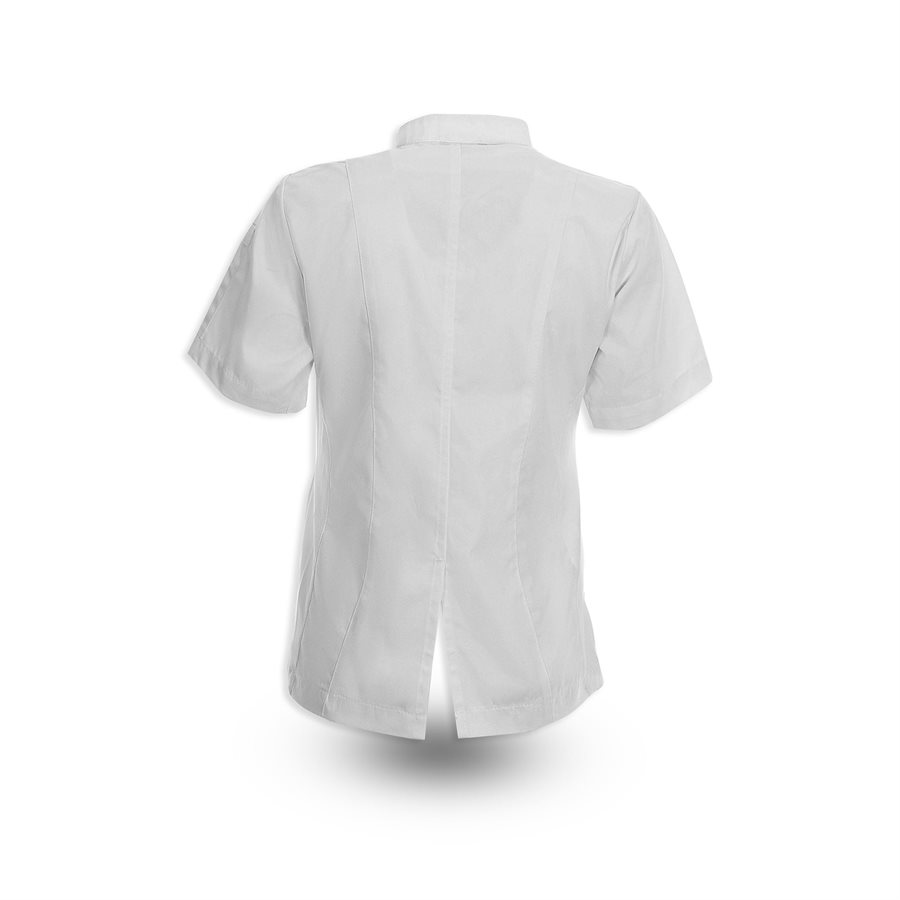 Crossover Collar Womens Mesh Chef Coat 1