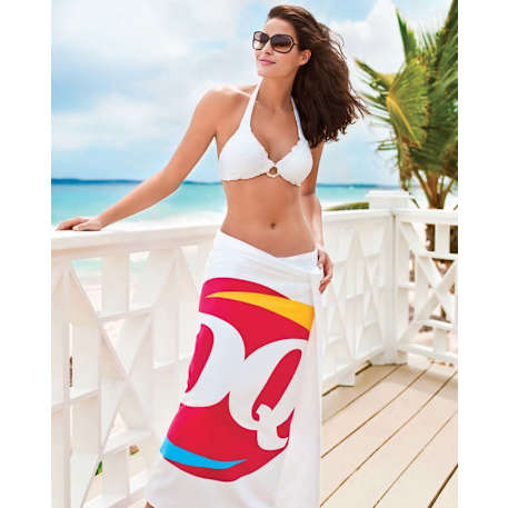 Superior Weight White Beach Towel 17