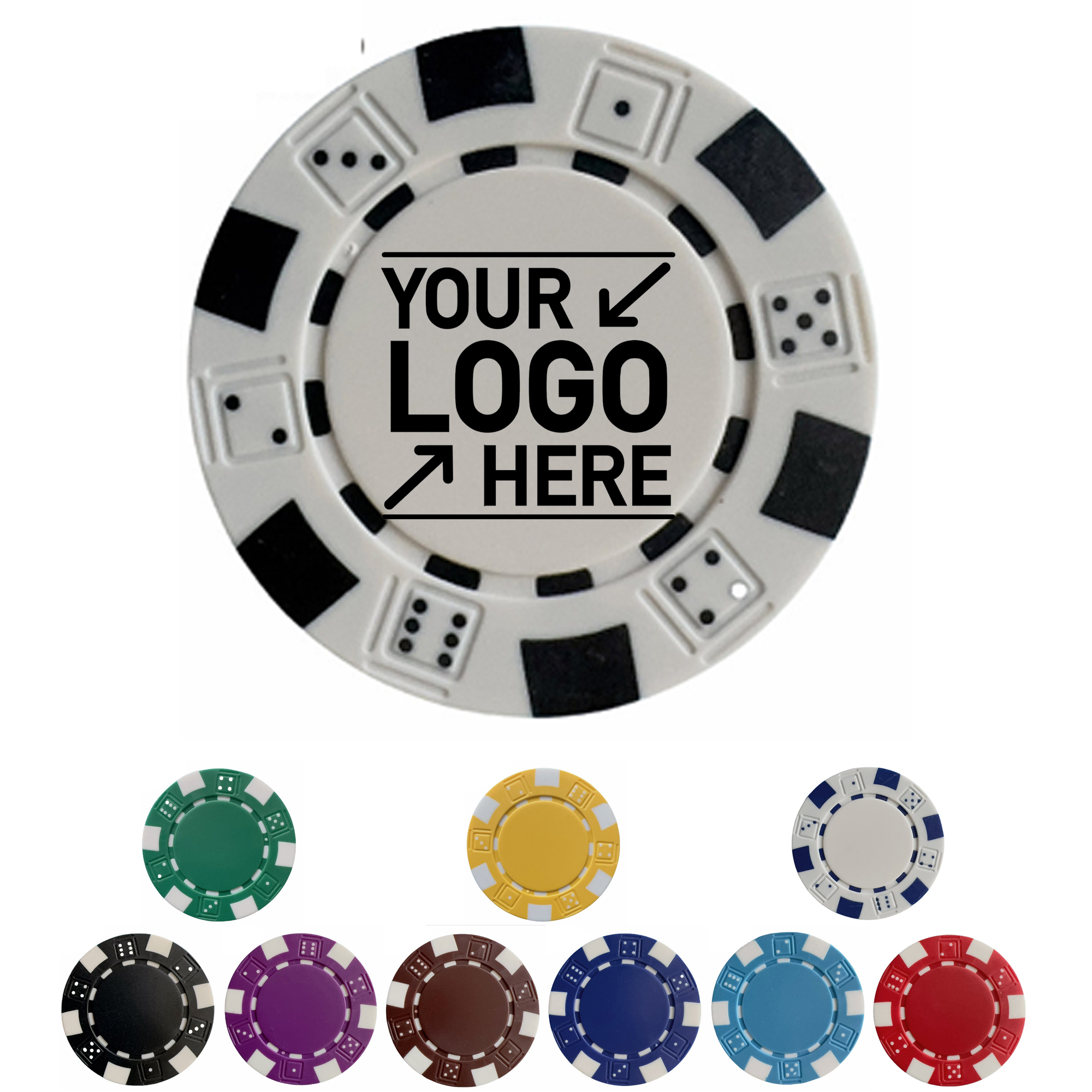 11.5g Professional Poker Chips, Four-Color Technology 1