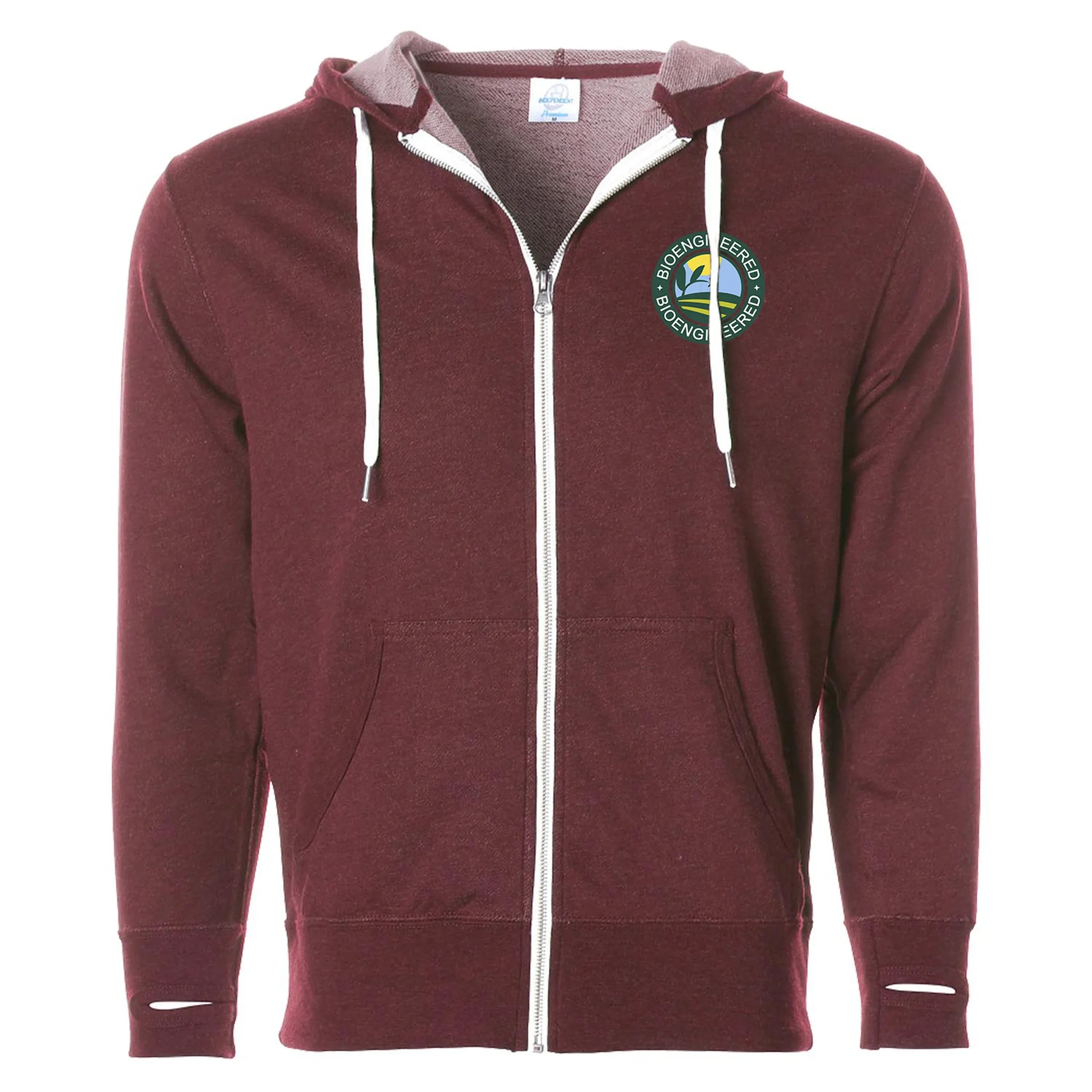 Unisex Heather French Terry Zip Hooded Sweatshirt, custom hoodie or sweatshirt with logo imprint 11